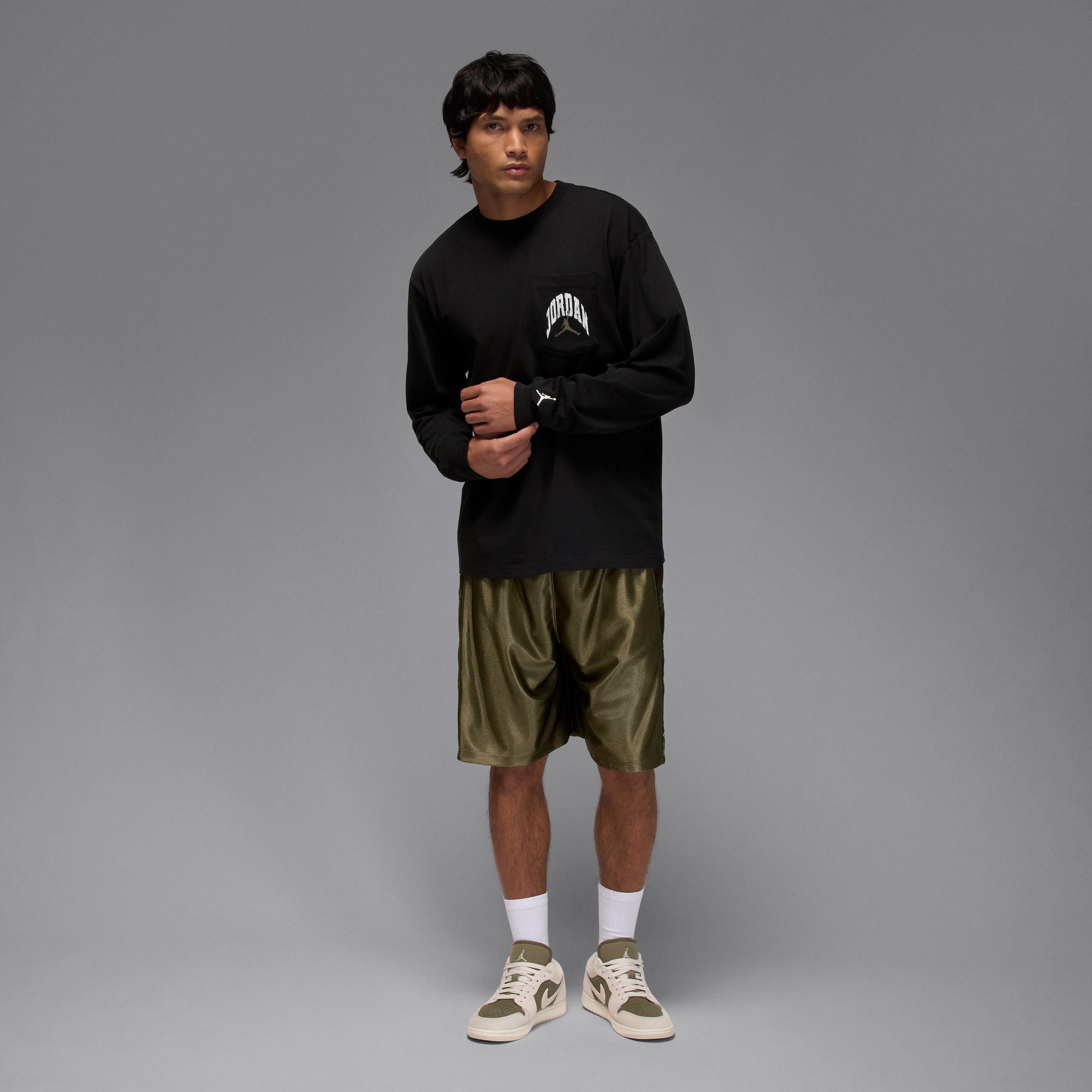 JORDAN M J BRK RLT LS POCKET CREW