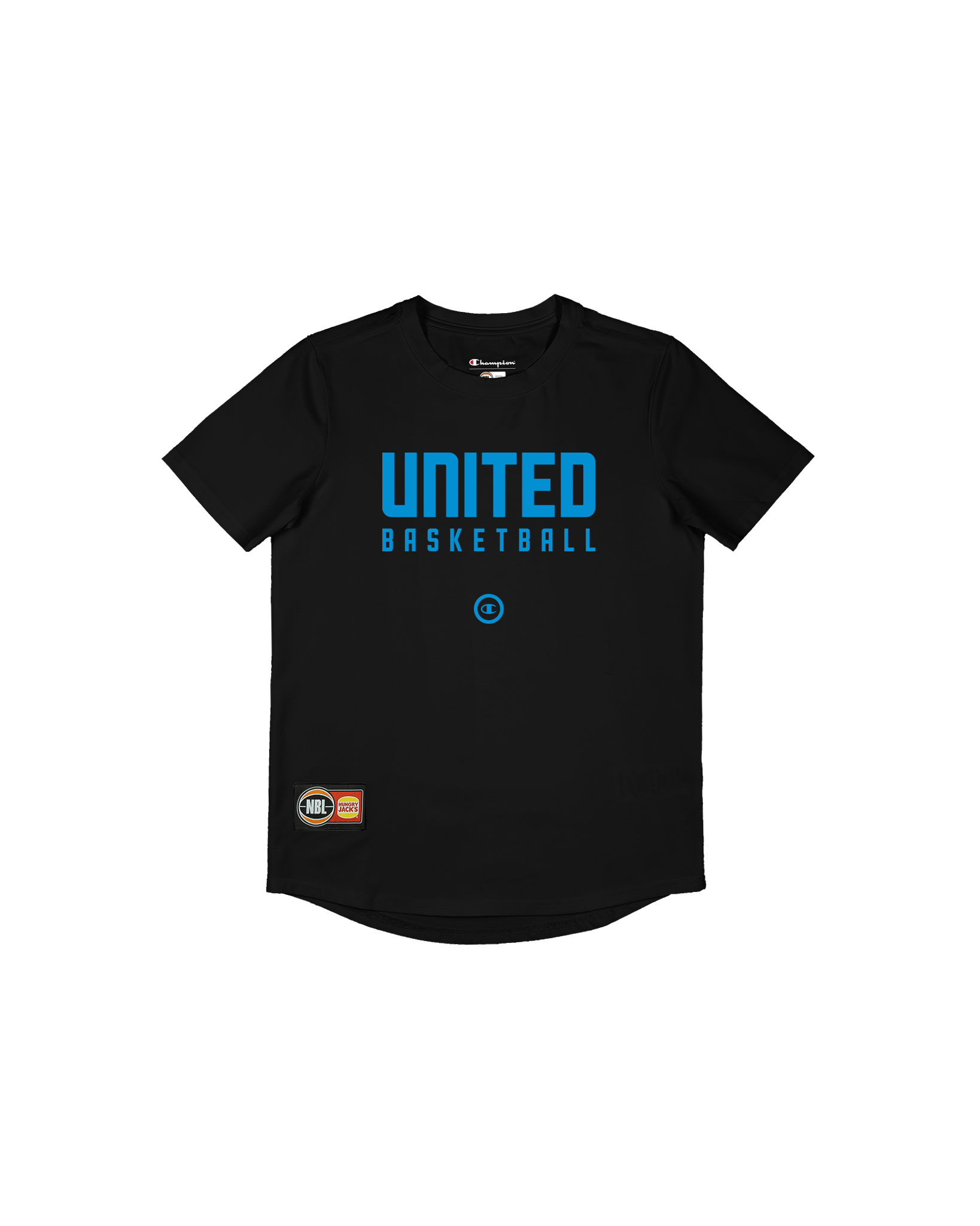 MELBOURNE UNITED YOUTH T-SHIRT-BLACK