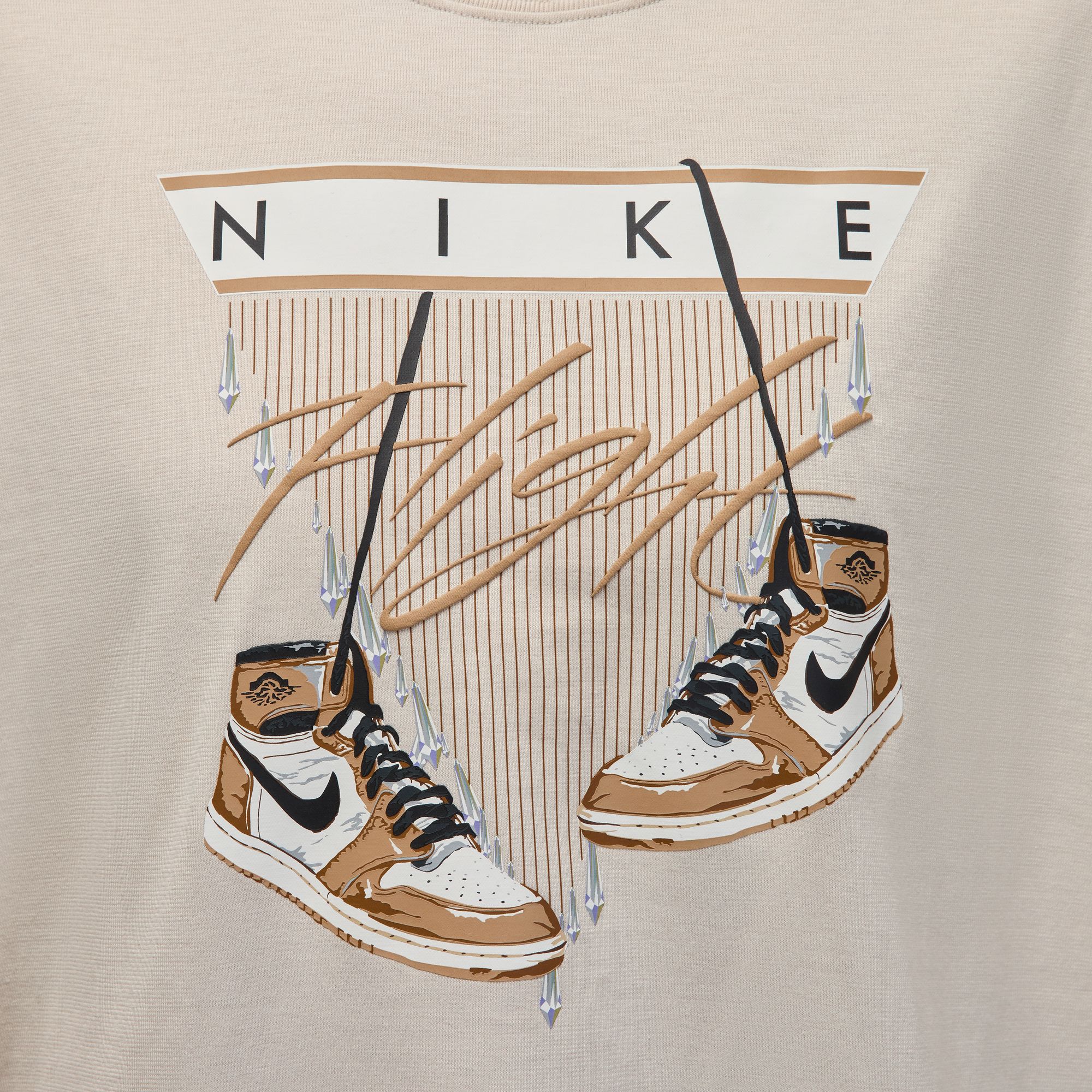 JORDAN WOMENS FLIGHT OVERSIZED TEE