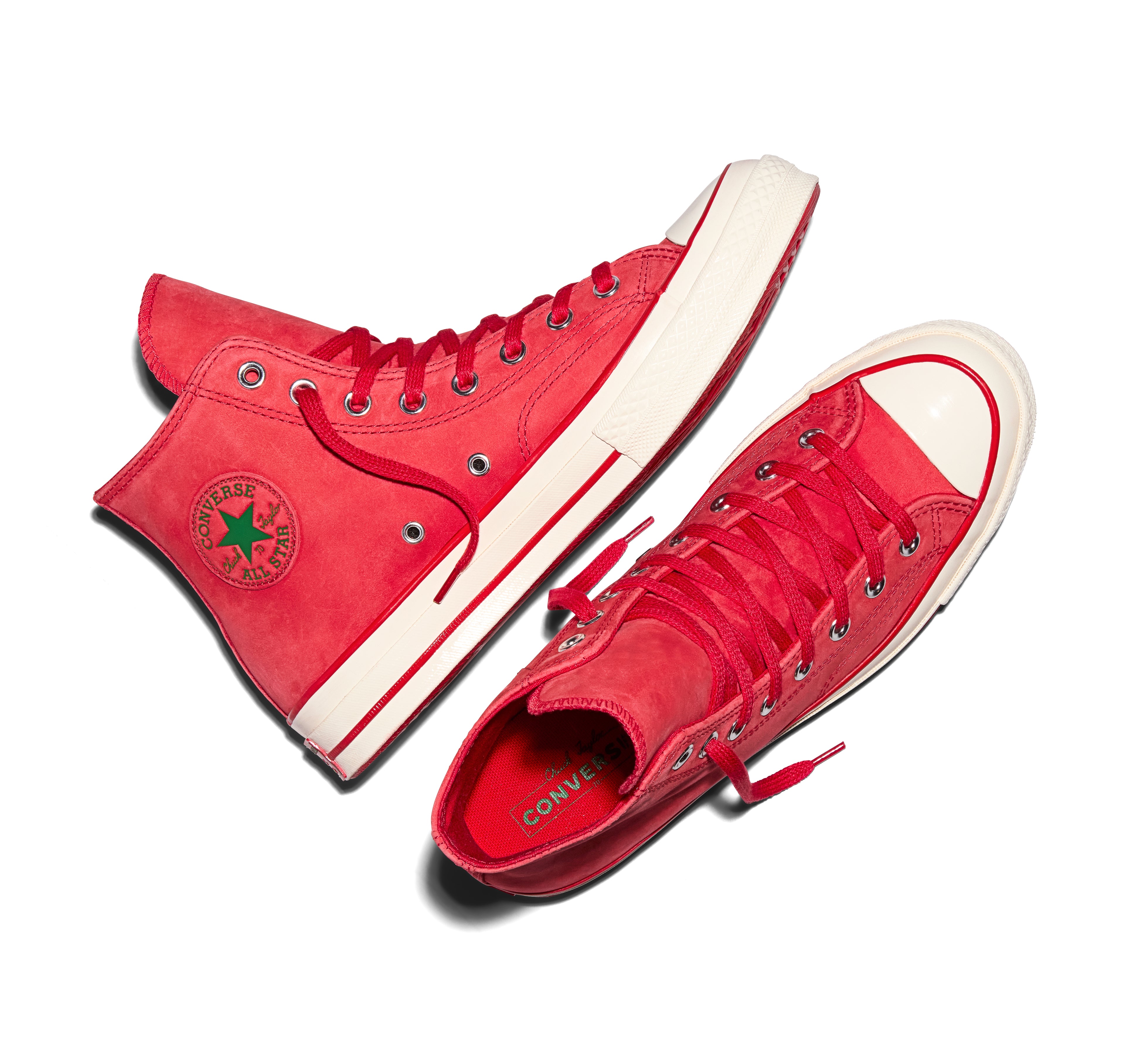 CONVERSE CHUCK 70 NUBUCK LEATHER HIGH TOP RED
