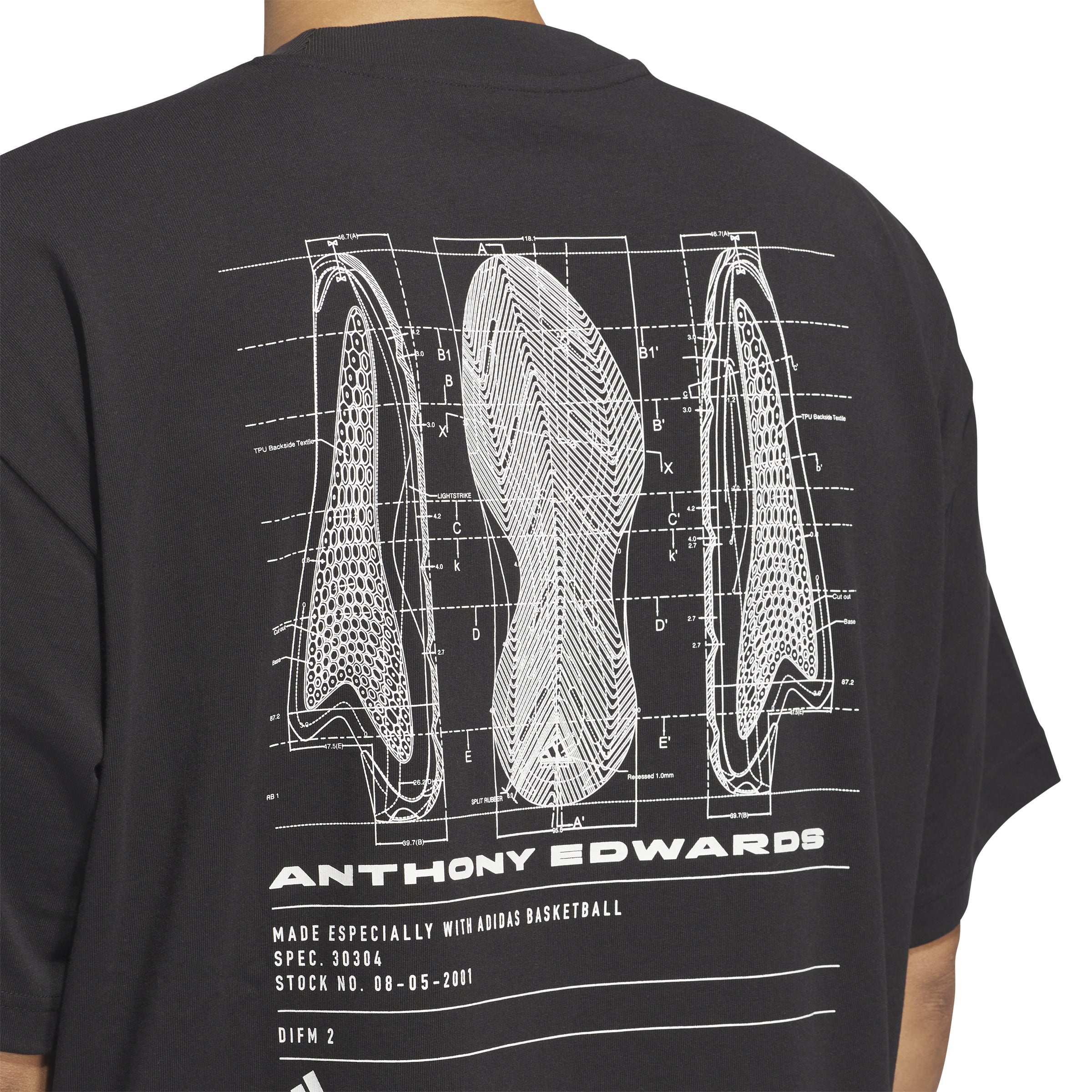 ADIDAS ANTHONY EDWARDS GRAPHIC TEE