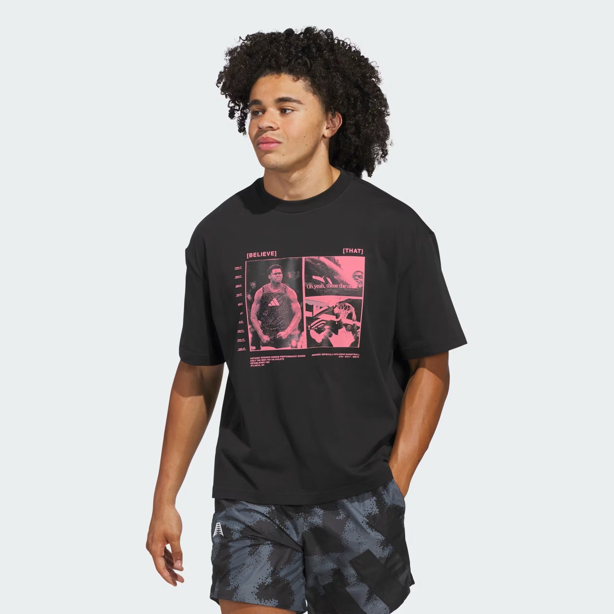 ADIDAS ANTHONY EDWARDS GRAPHIC TEE
