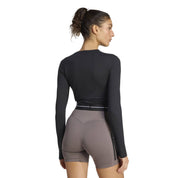 ADIDAS WOMENS HYPERGLAM CROPPED LONG SLEEVE