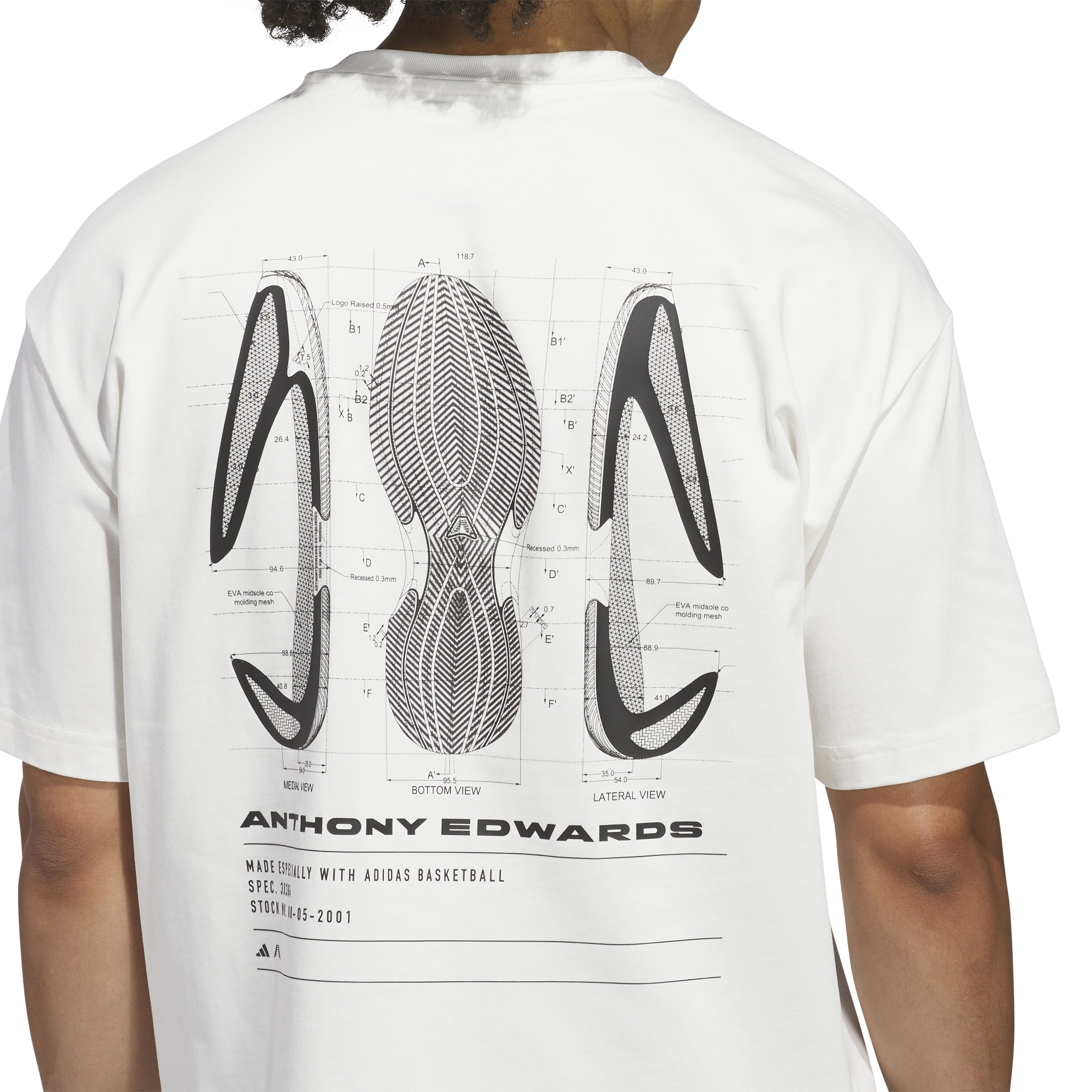 ADIDAS ANTHONY EDWARDS GRAPHIC TEE