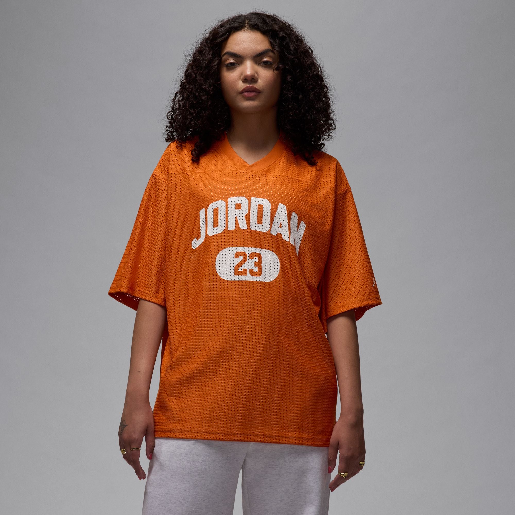 JORDAN W BRK SS MESH JRSY TOP