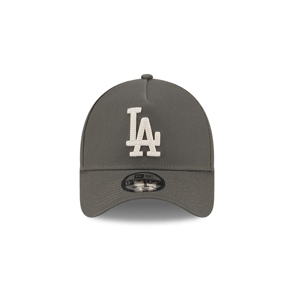 NEW ERA 940 A-FRAME MOSS CANVAS CHAINSTITCH - LA DODGERS