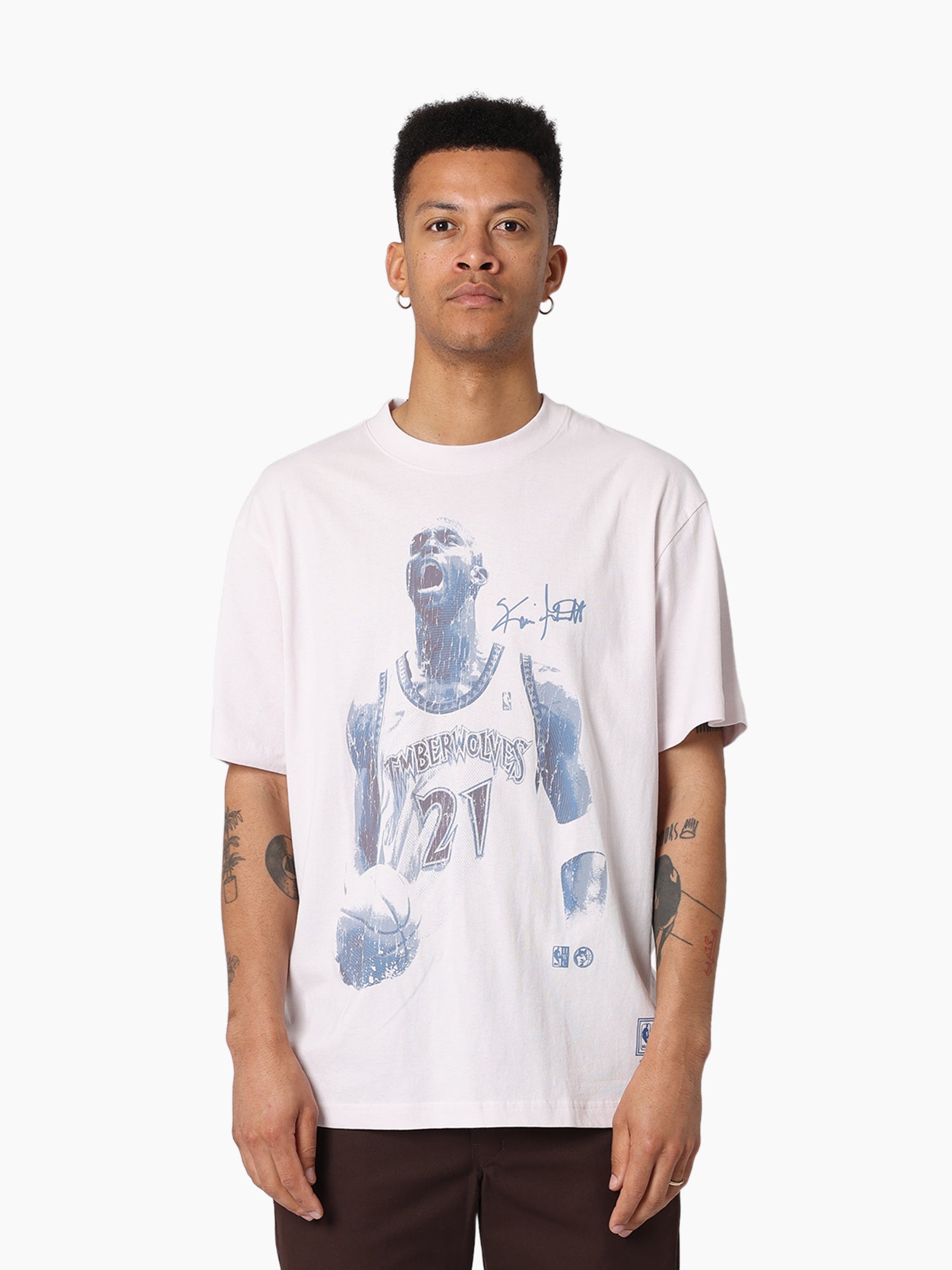 MITCHELL & NESS IN THE MOMENT TEE TIMBERWOLVES GARNETT