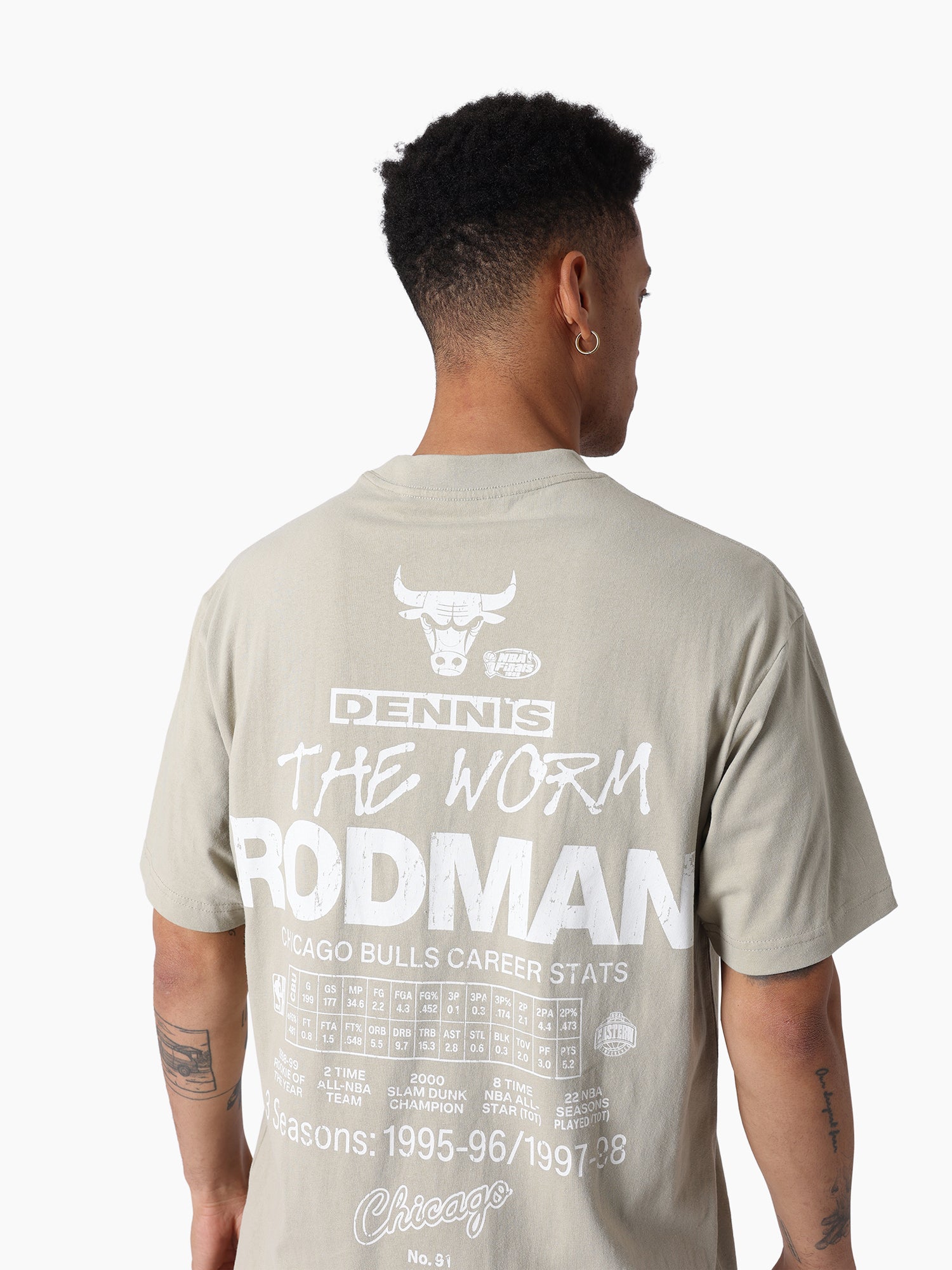 MITCHELL & NESS NBA CAREER TEE BULLS RODMAN