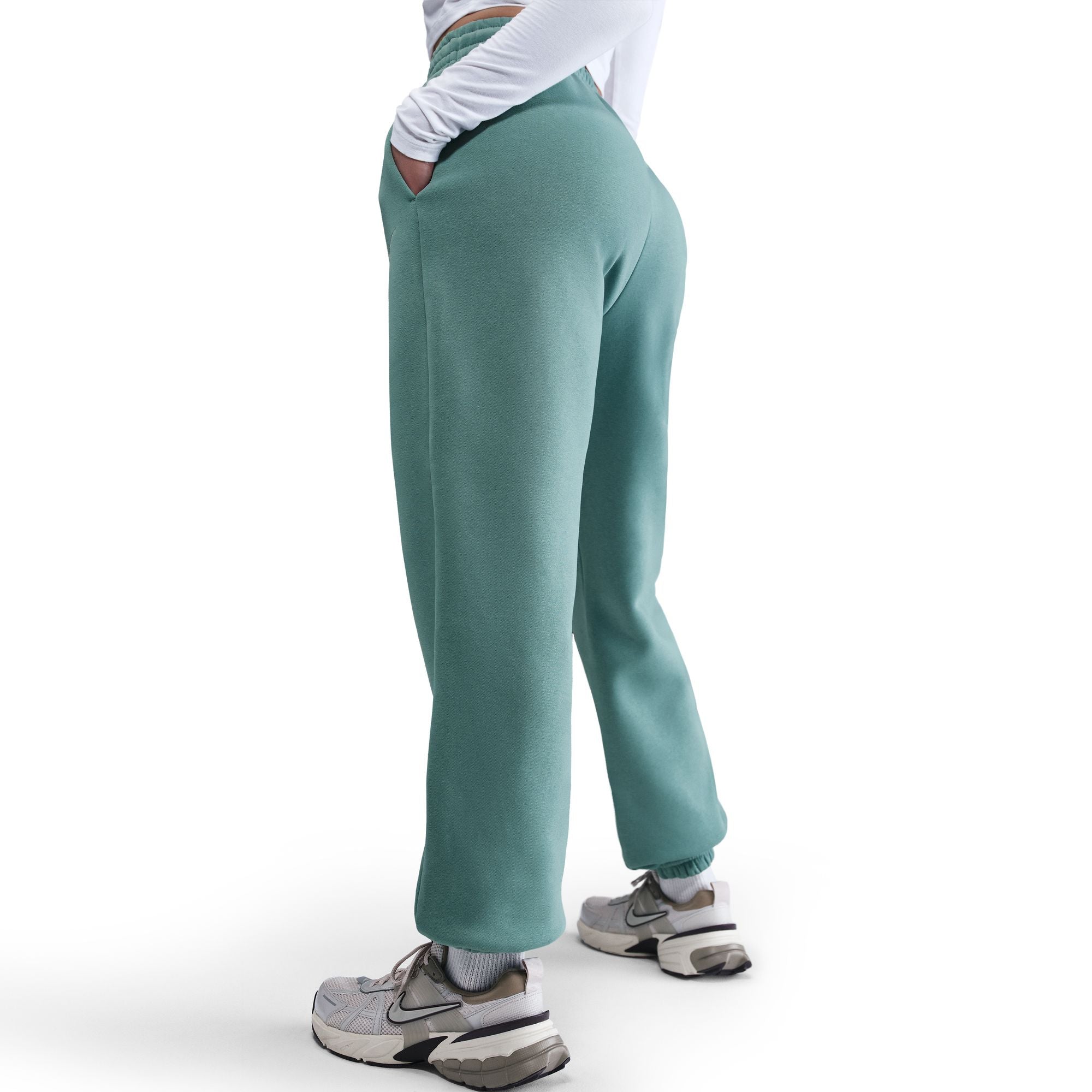 NIKE WOMENS FLEECE HIGH RISE OVERSIZED PANTS