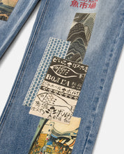 RYOKO RAIN FISH MARKET DENIM JEANS