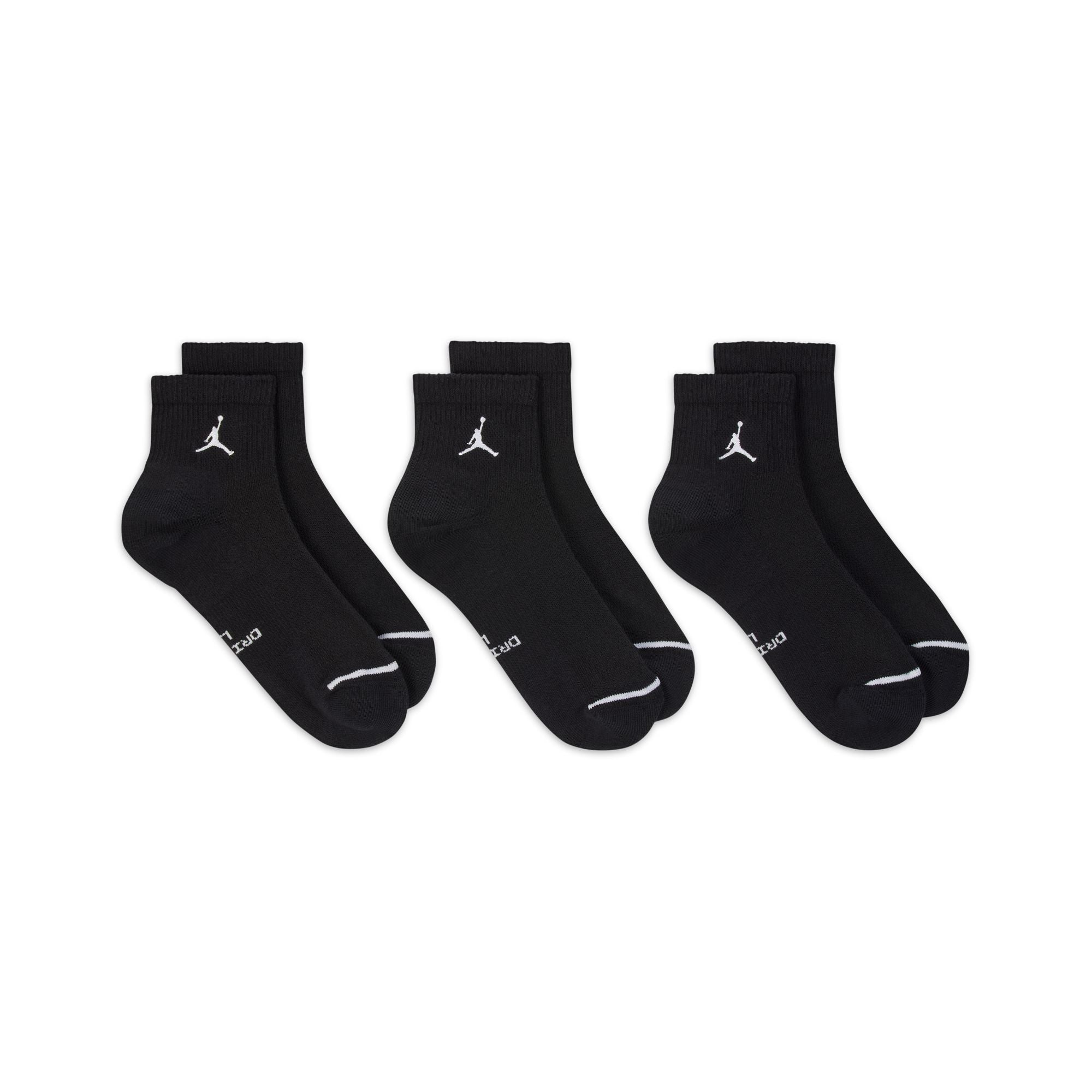 JORDAN UNISEX EVERYDAY ELEVATED ANKLE SOCKS - 3 PACK