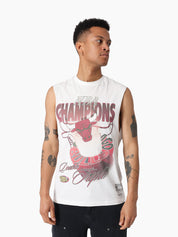 MITCHELL & NESS HARDLIGHT MUSCLE TEE BULLS