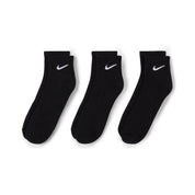 NIKE UNISEX EVERYDAY CUSHIONED ANKLE SOCKS - 3 PACK