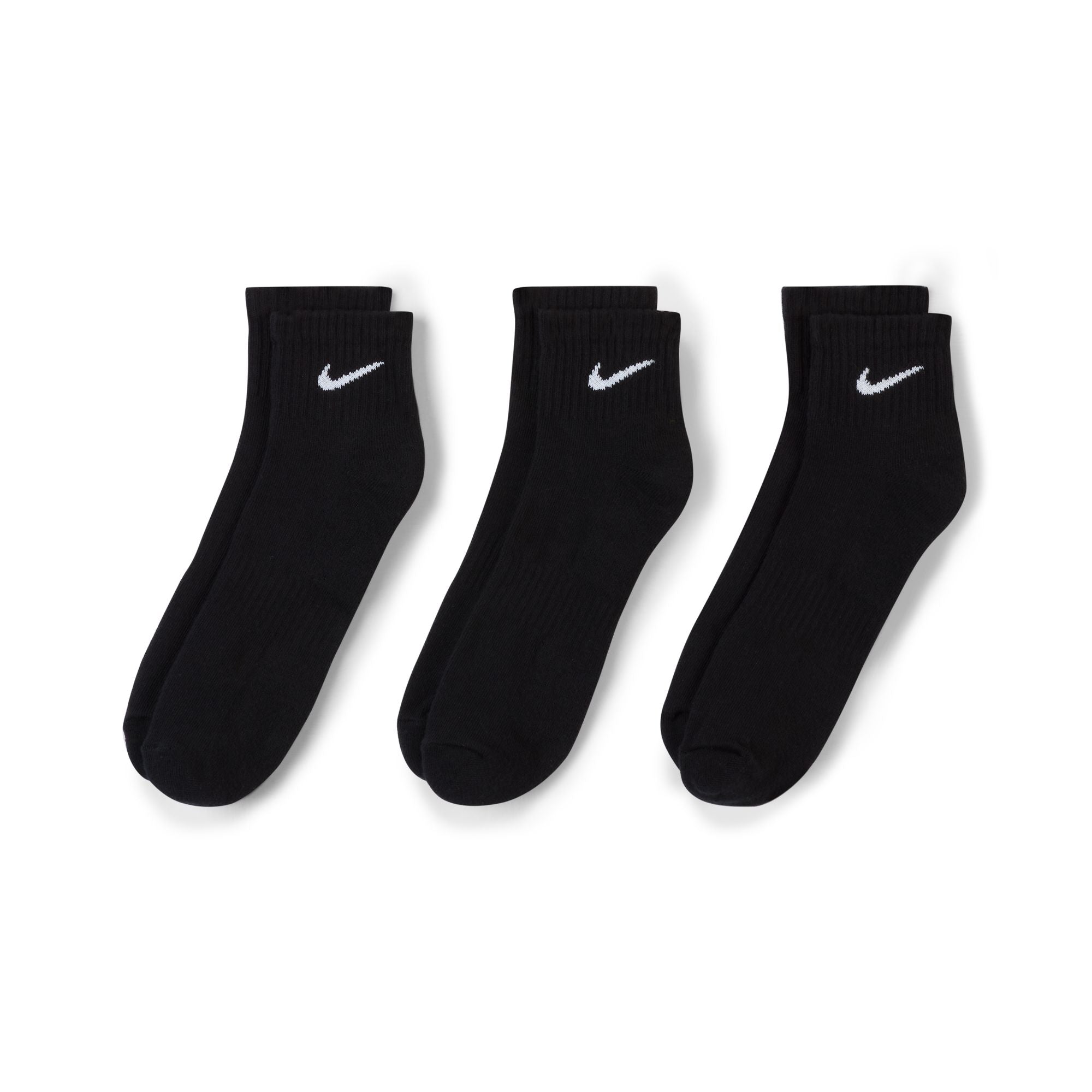 NIKE UNISEX EVERYDAY CUSHIONED ANKLE SOCKS - 3 PACK