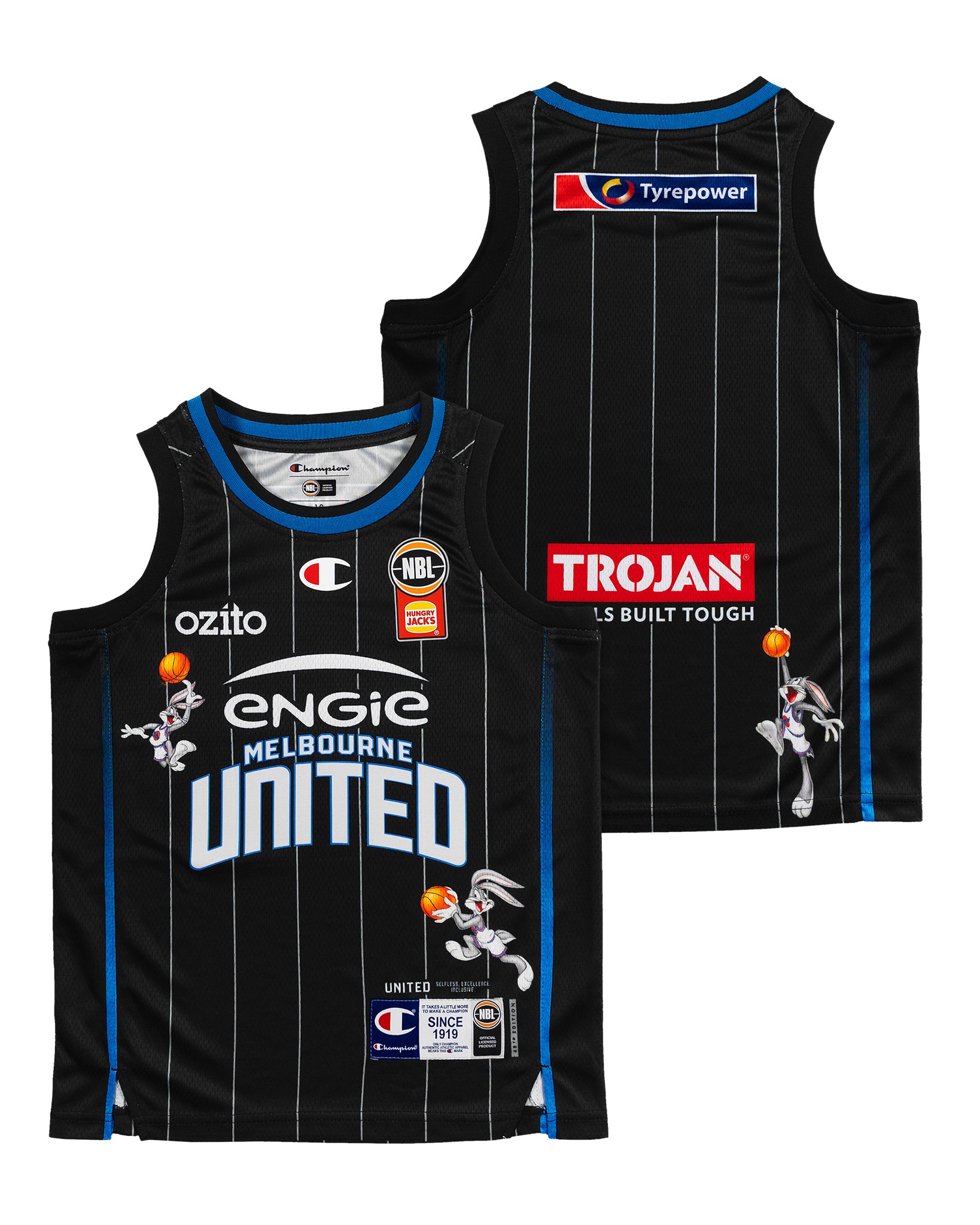 YOUTH SPACE JAM JERSEY - MELBOURNE UNITED BLANK