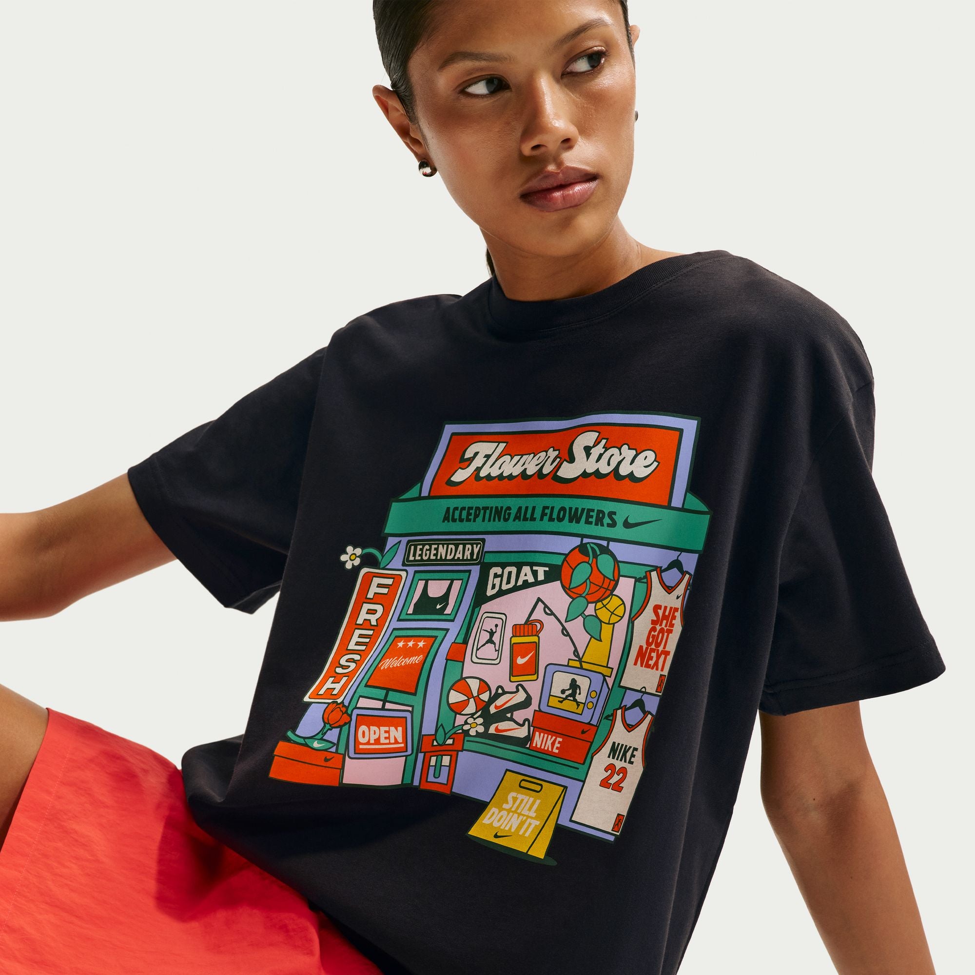 NIKE WOMENS FLOWER SHOP TEE