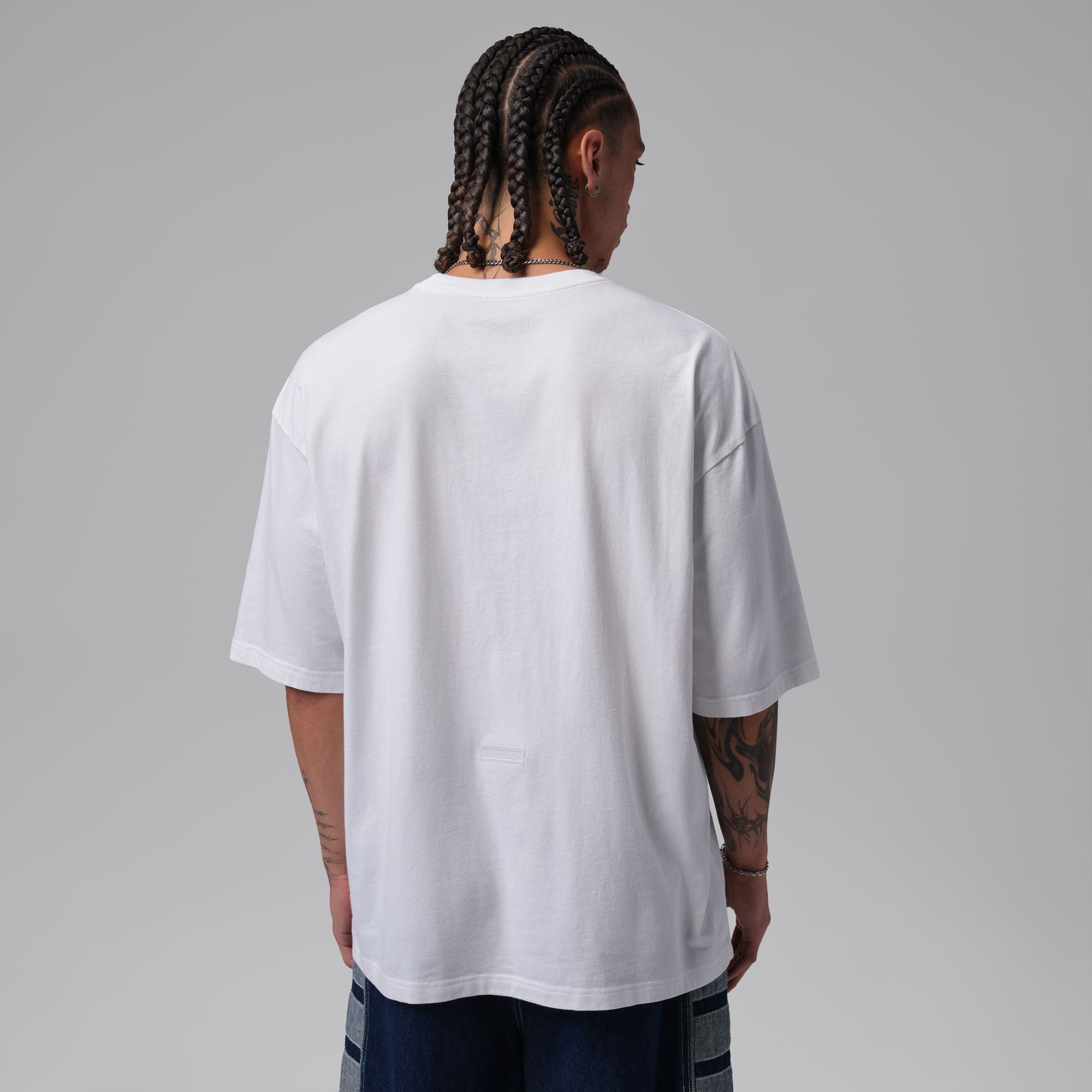 JORDAN MENS FLIGHT OVERSIZED PATCH TEE