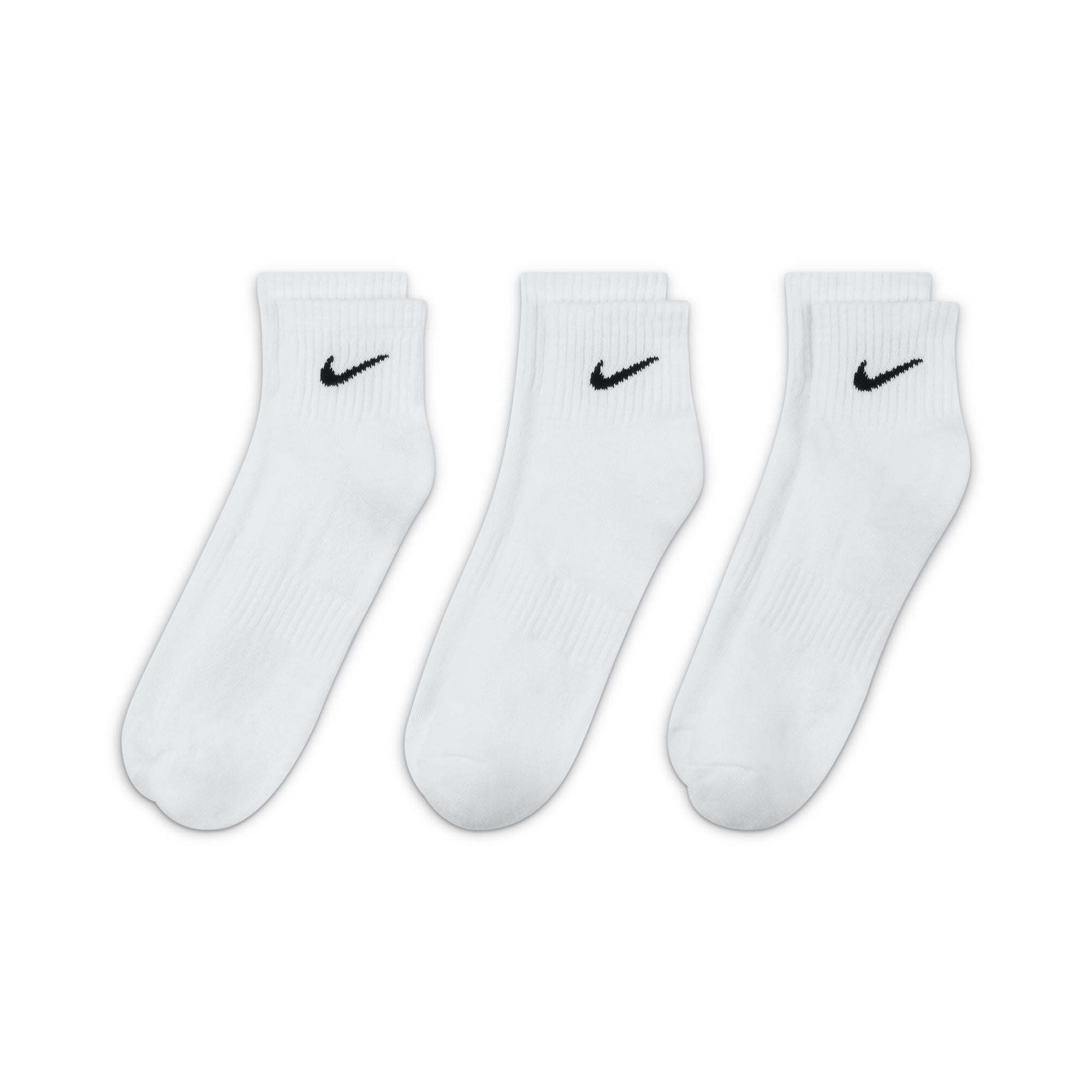 NIKE UNISEX EVERYDAY CUSHIONED ANKLE SOCKS - 3 PACK