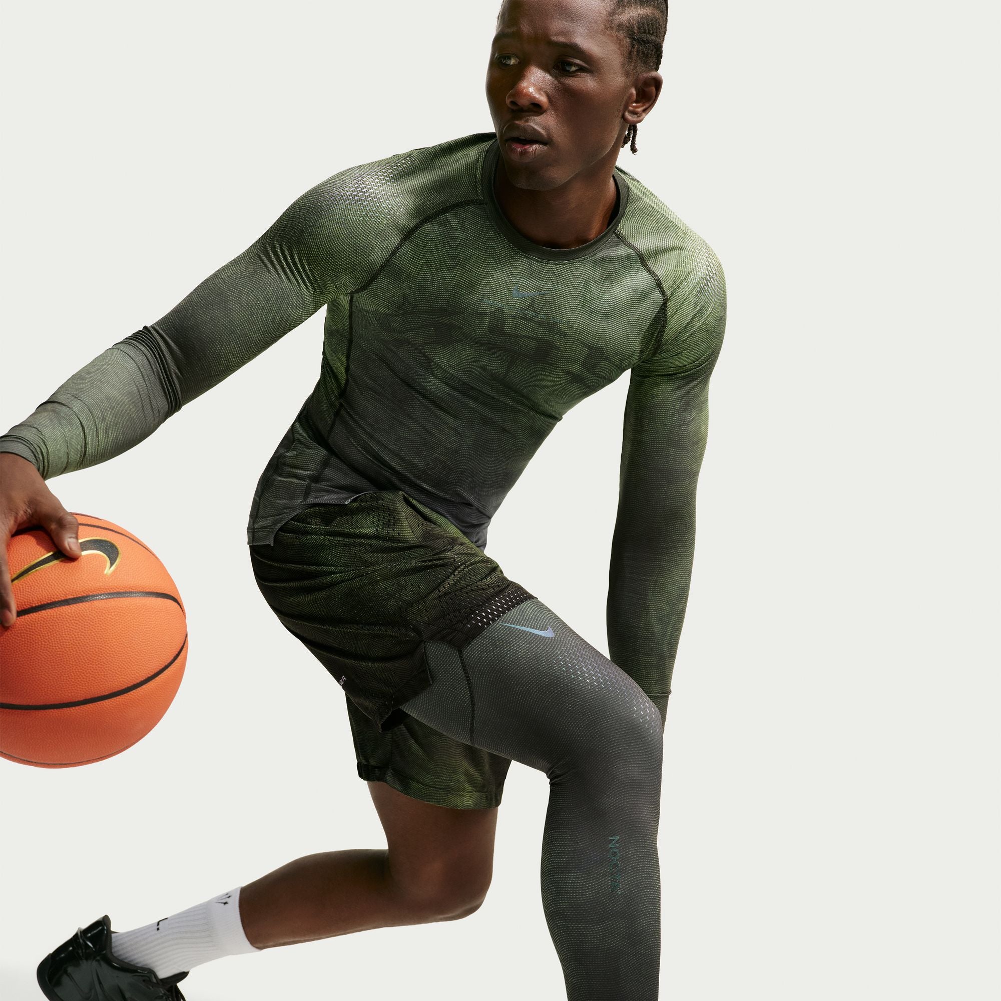 NIKE MENS NRG KEVIN DURANT RIGHT LEG TIGHT