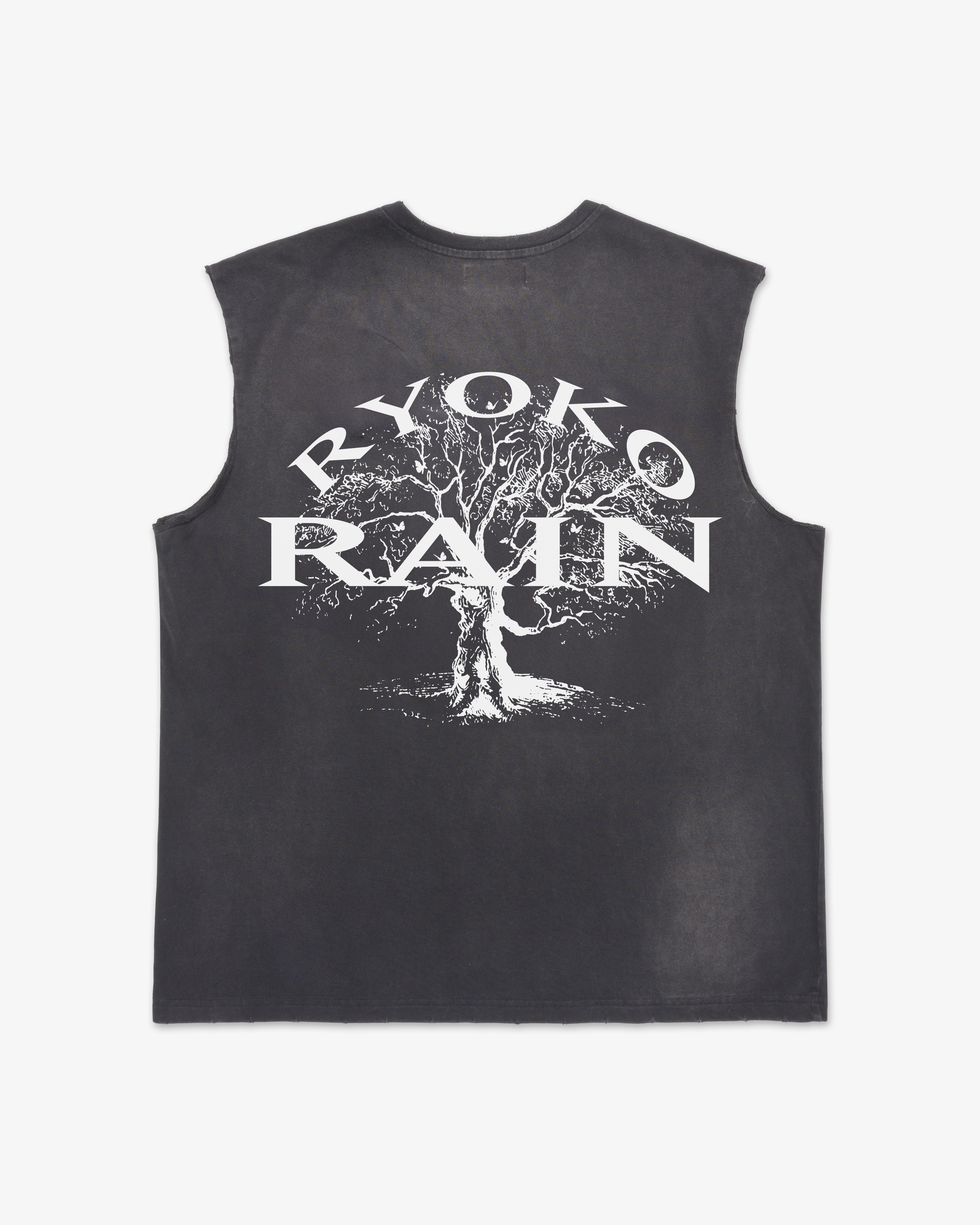 RYOKO RAIN BUTTERFLY SKULL SLEEVELESS TEE