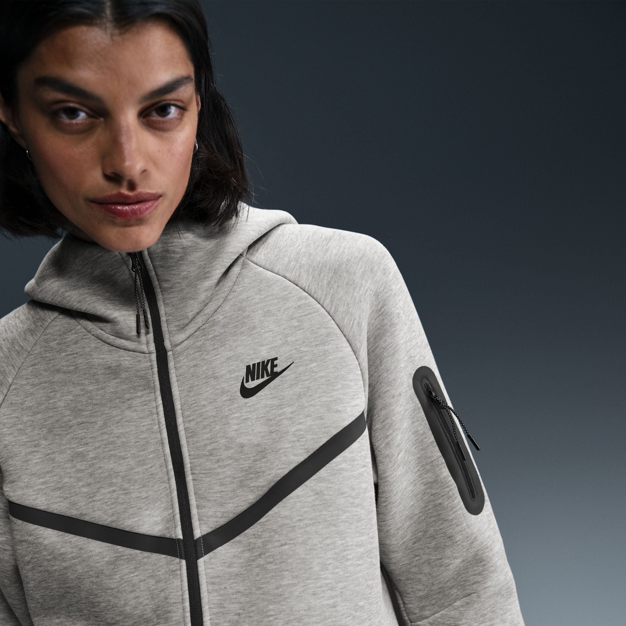 NIKE WOMENS TECH FLEECE FULL ZIP HOODIE
