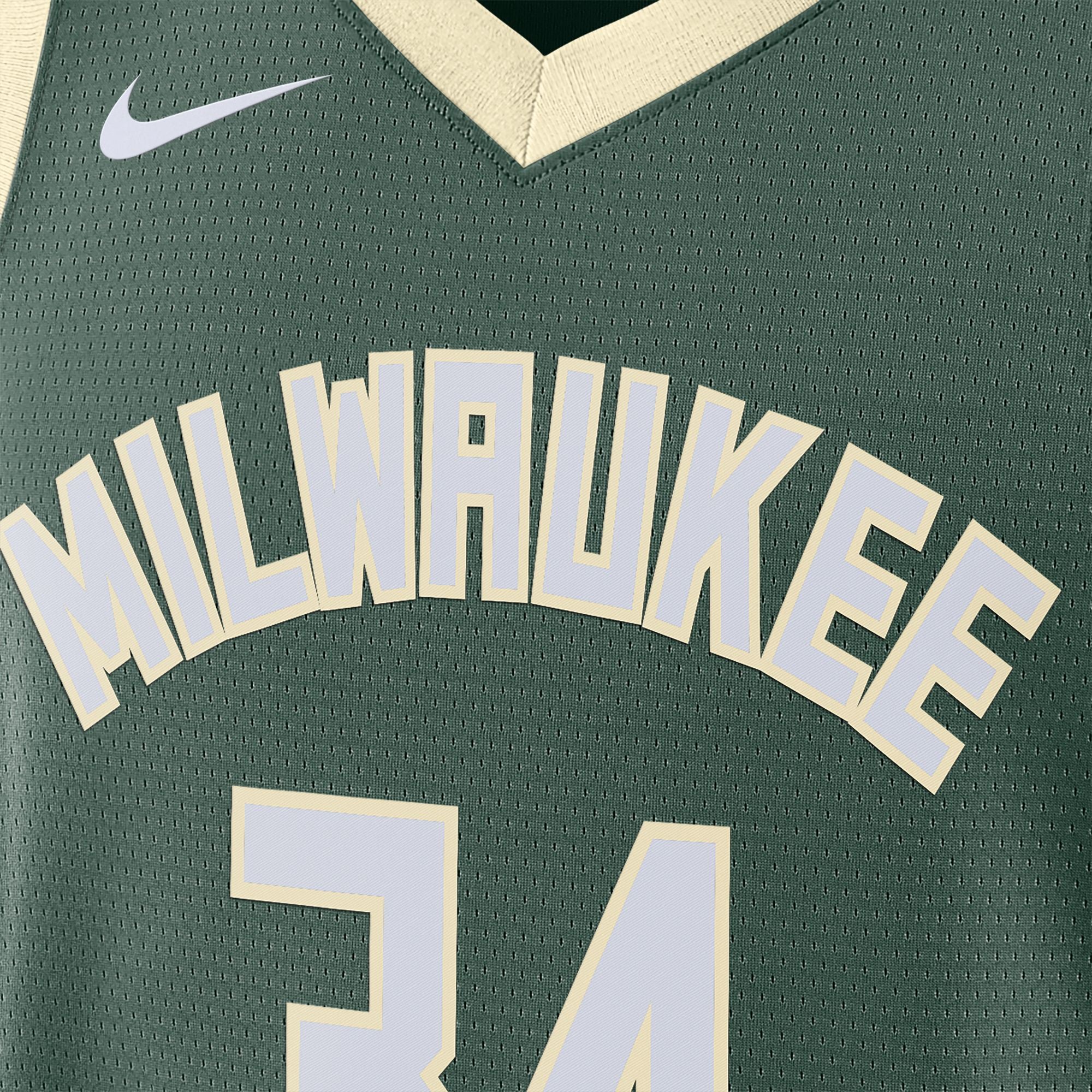 NIKE MILWAUKEE BUCKS SWINGMAN JERSEY ICON 2022