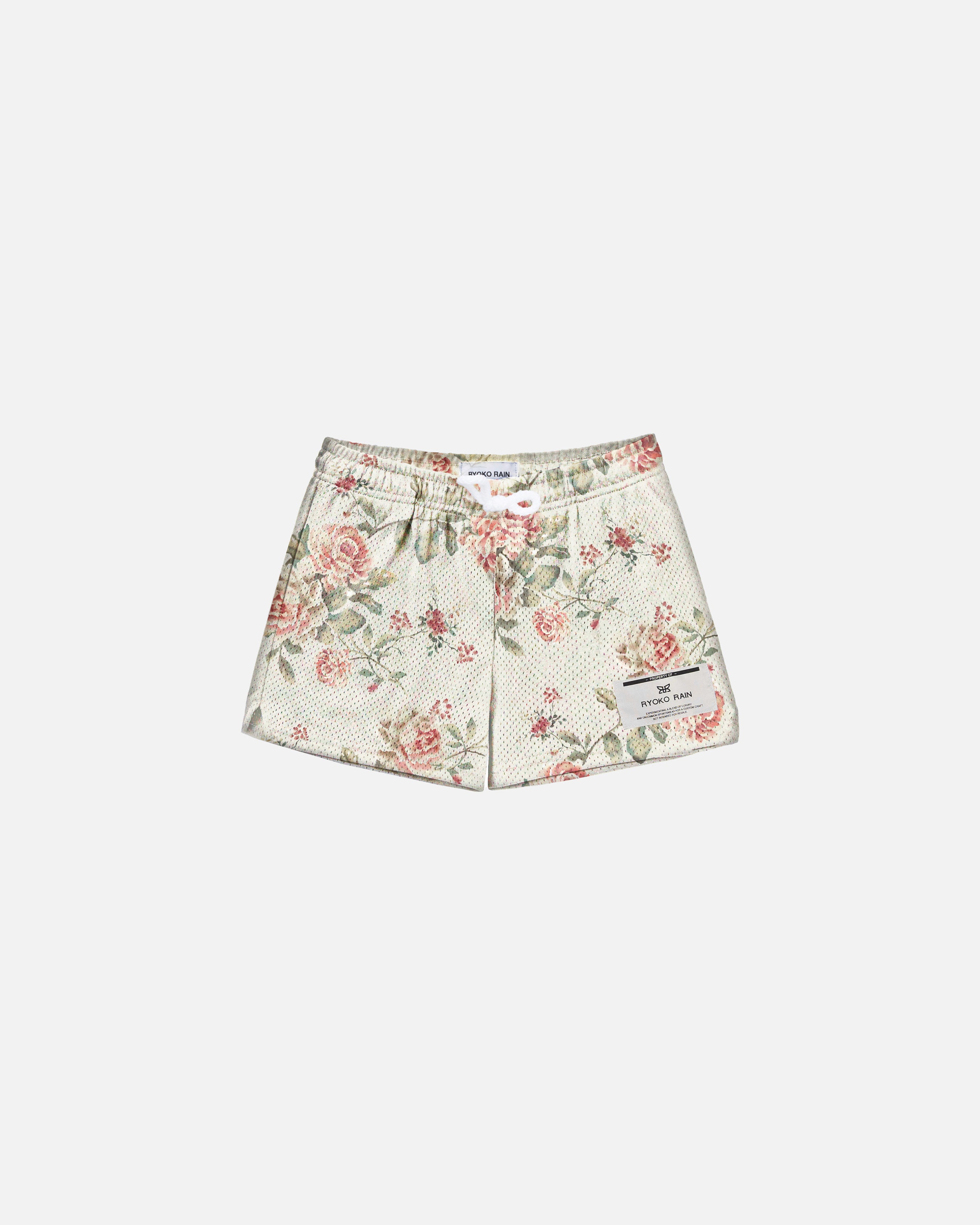 RYOKO RAIN PEARL FLORAL SHORTS (YOUTH)