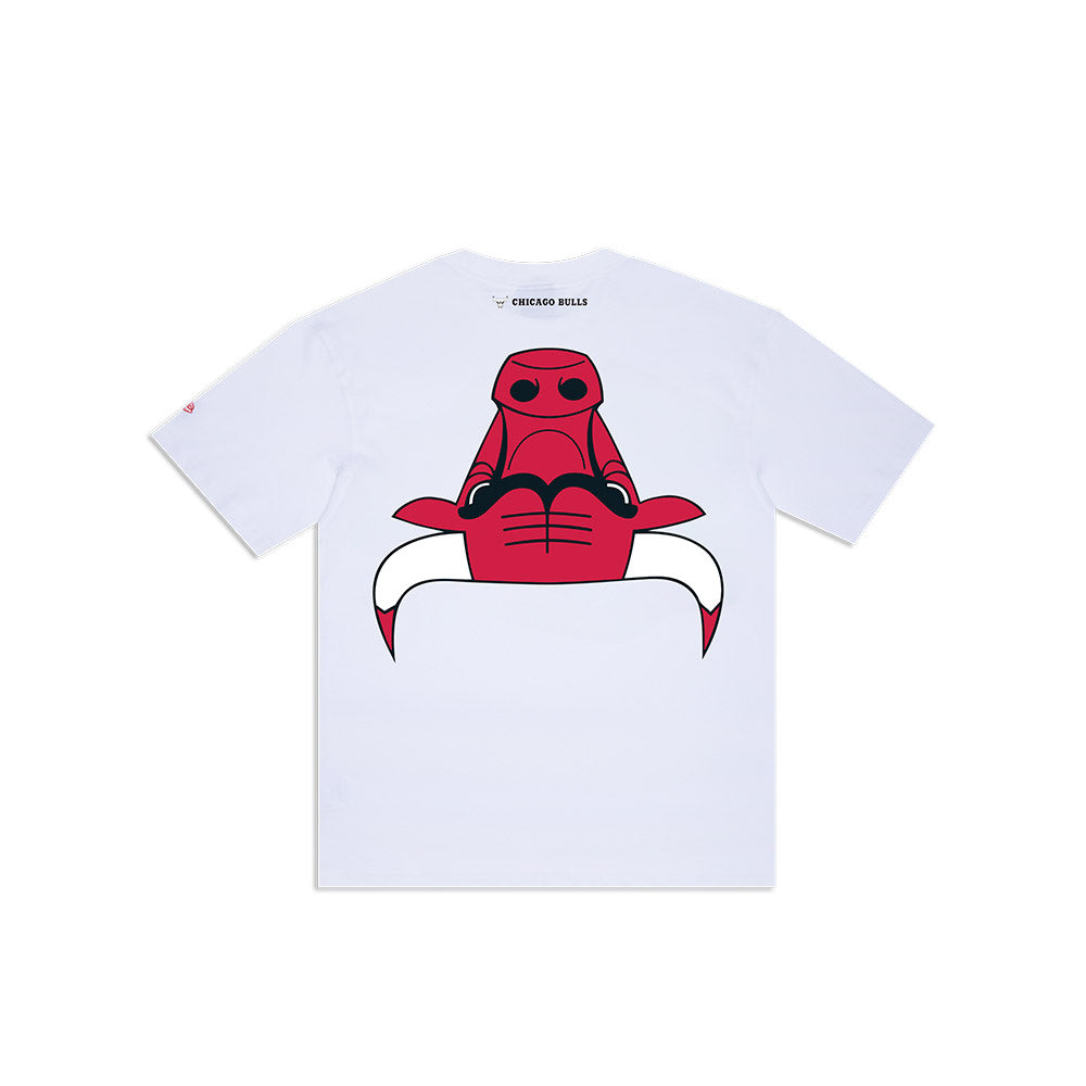 NEW ERA TEE UPSIDE DOWN CHICAGO BULLS WHI