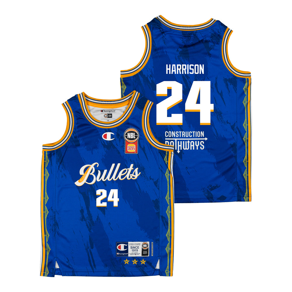 Brisbane Bullets Youth Primary Jersey-Harrison