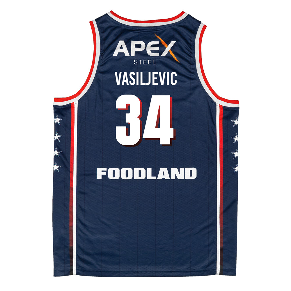 Adelaide 36ers Primary Jersey-Vasiljevic