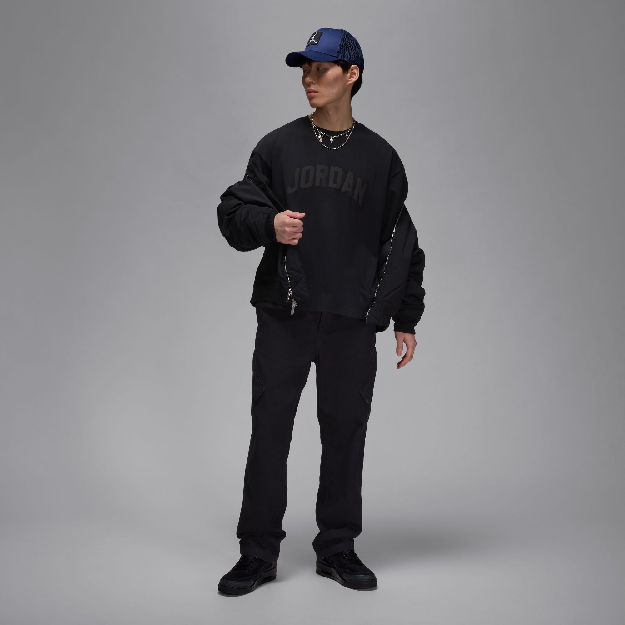 JORDAN M FLT ESS BOXY SS CREW