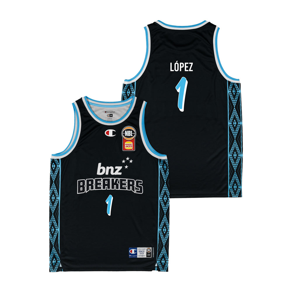 New Zealand Breakers Primary Jersey-Lopez