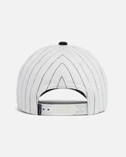 RYOKO RAIN WOOL PINSTRIPED SNAPBACK