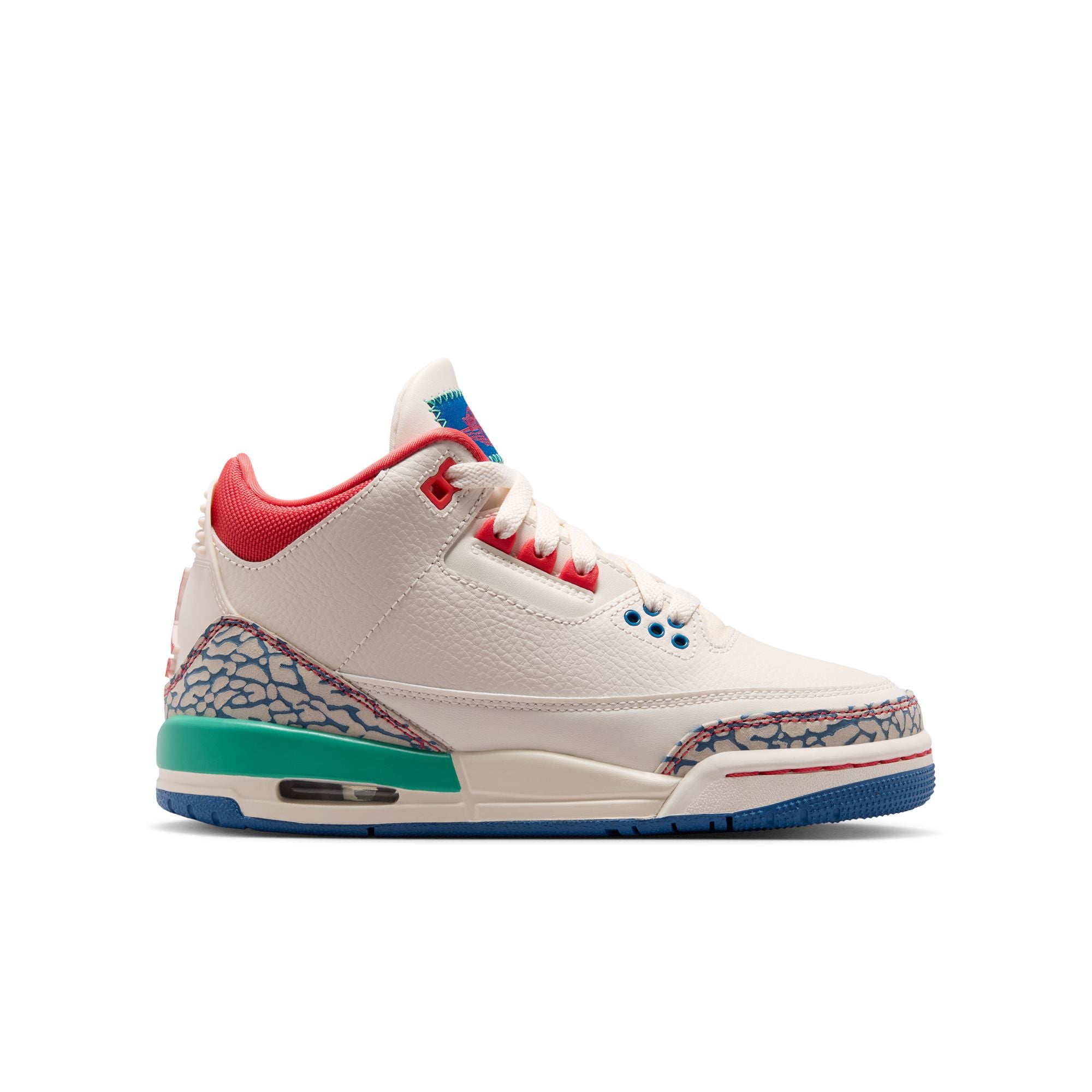 AIR JORDAN 3 RETRO 'CHALK AND TRUE BLUE' - YOUTH