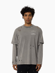 MITCHELL & NESS BULLS CHROMED MOCK LONG SLEEVE