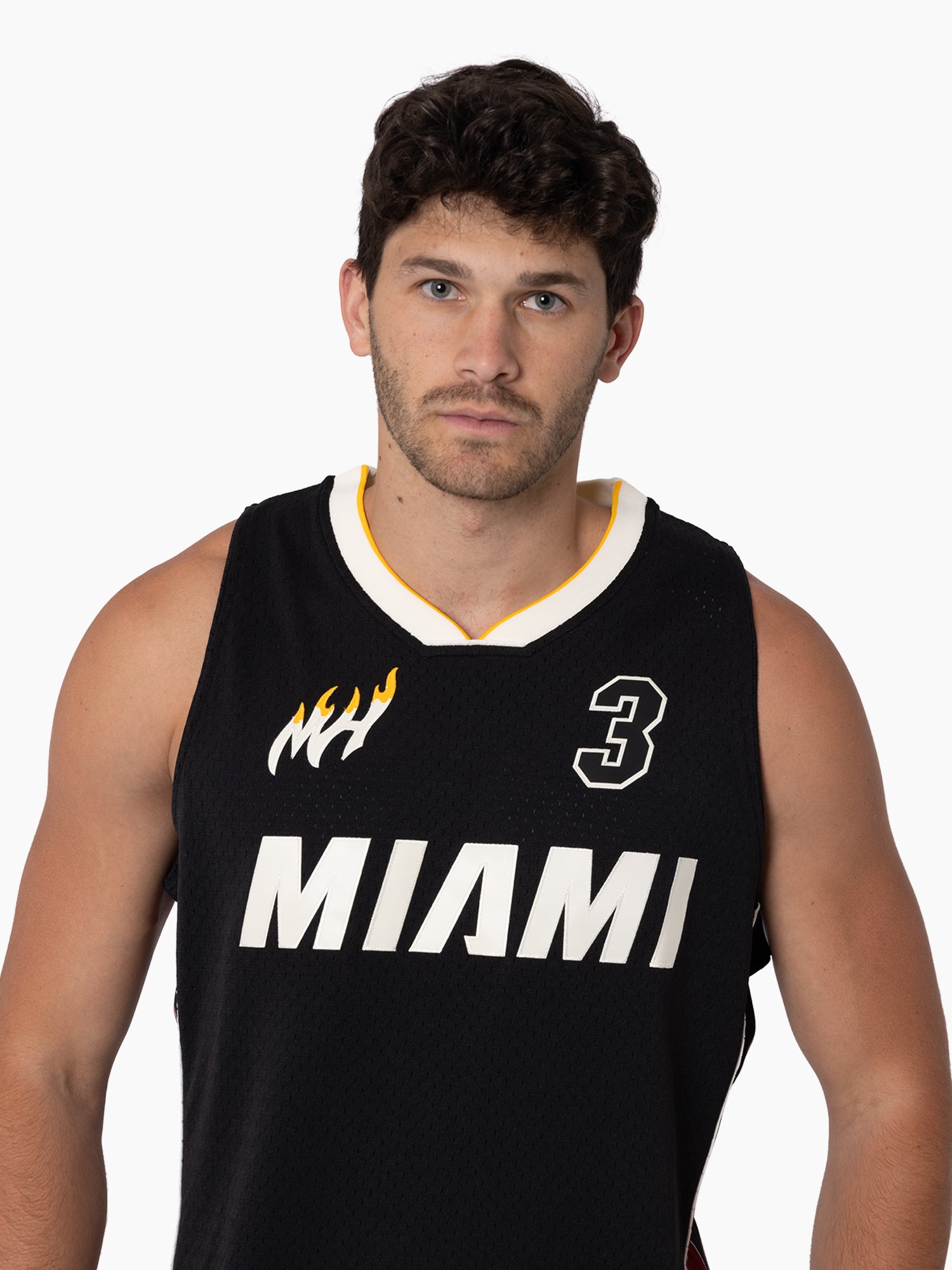 MITCHELL & NESS HEAT TIP-OFF SWINGMAN JERSEY - WADE