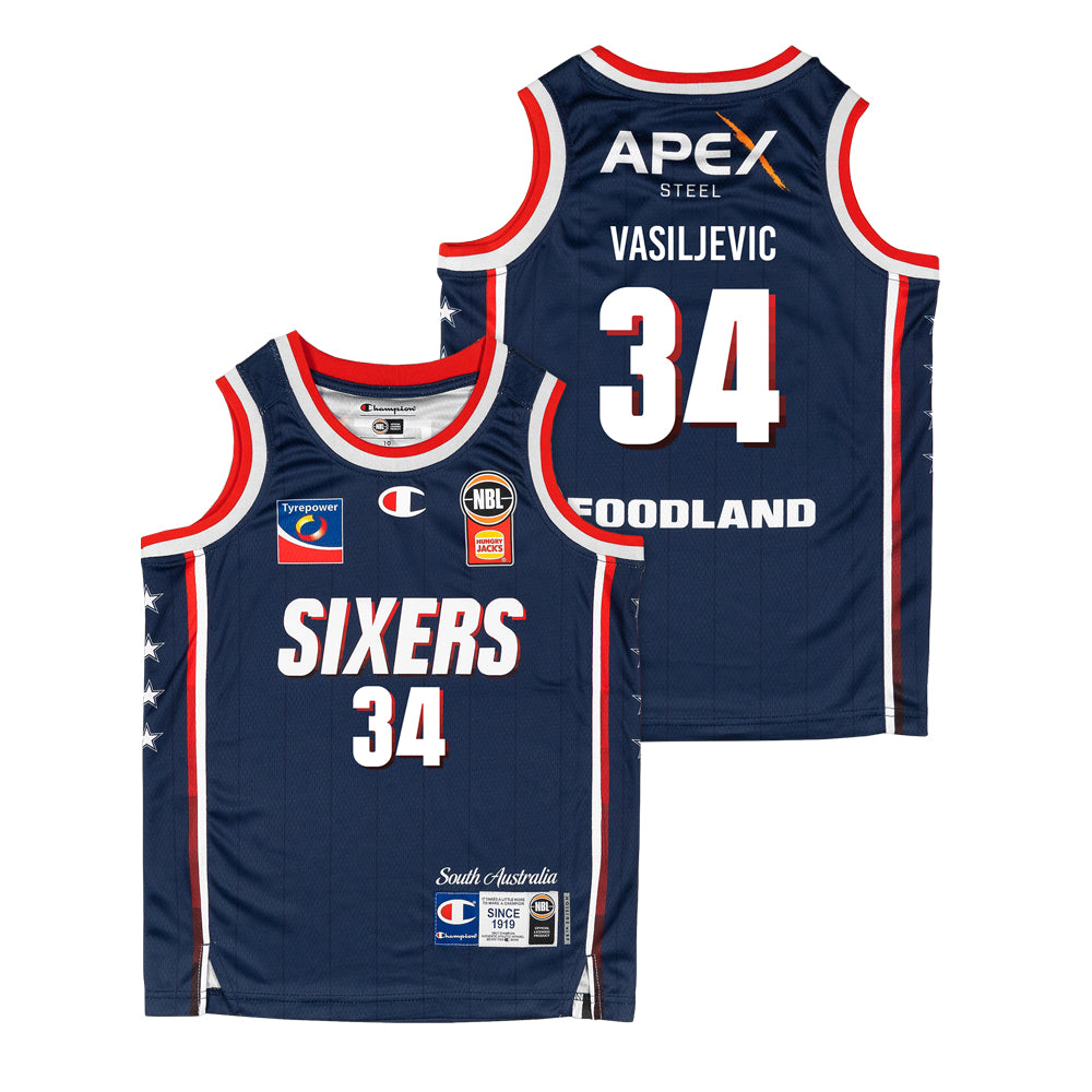 Adelaide 36ers Youth Primary Jersey-Vasiljevic