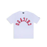 NEW ERA TEE UPSIDE DOWN CHICAGO BULLS WHI