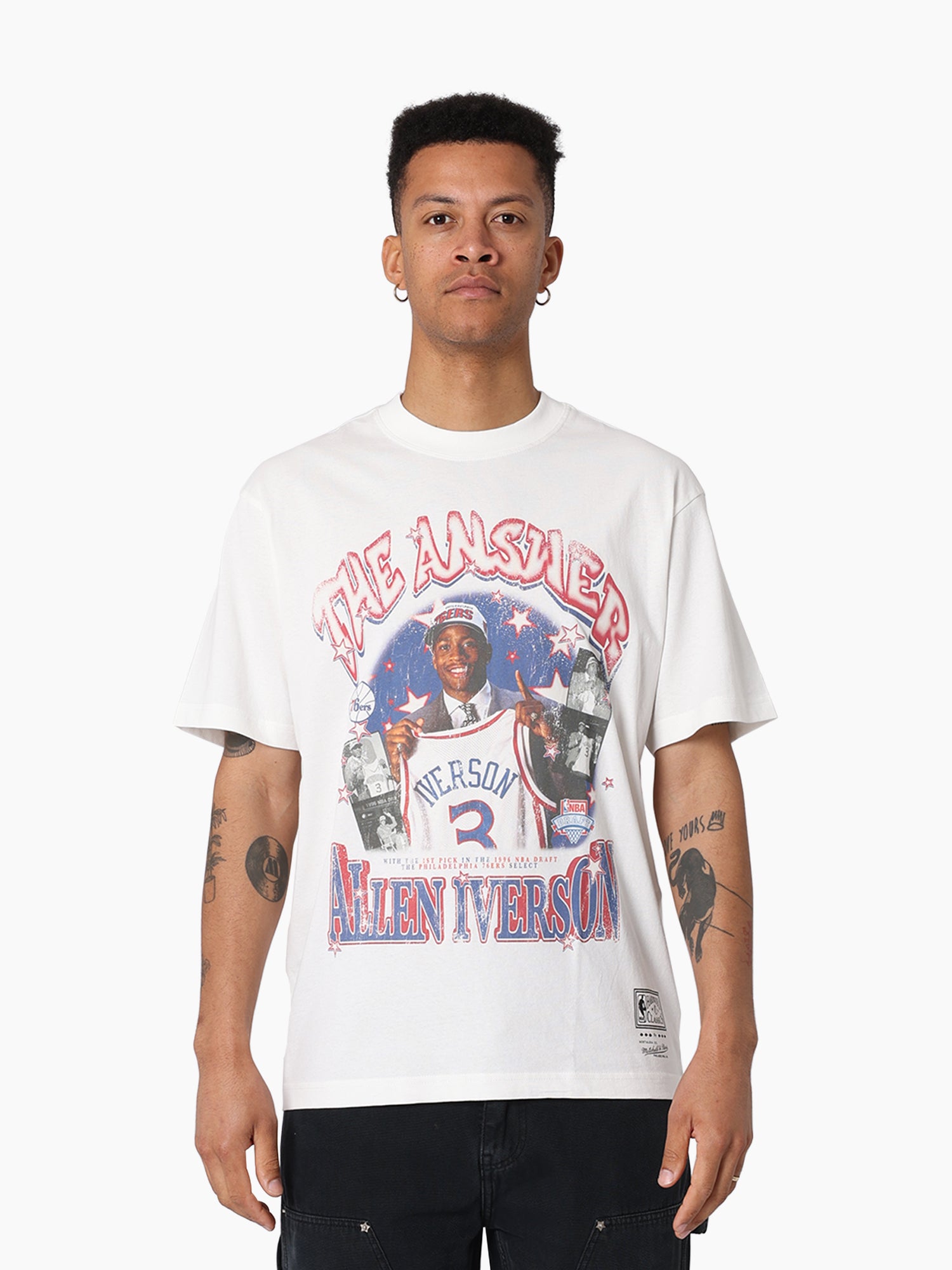 MITCHELL & NESS 76ERS STAR BURSTER TEE - IVERSON
