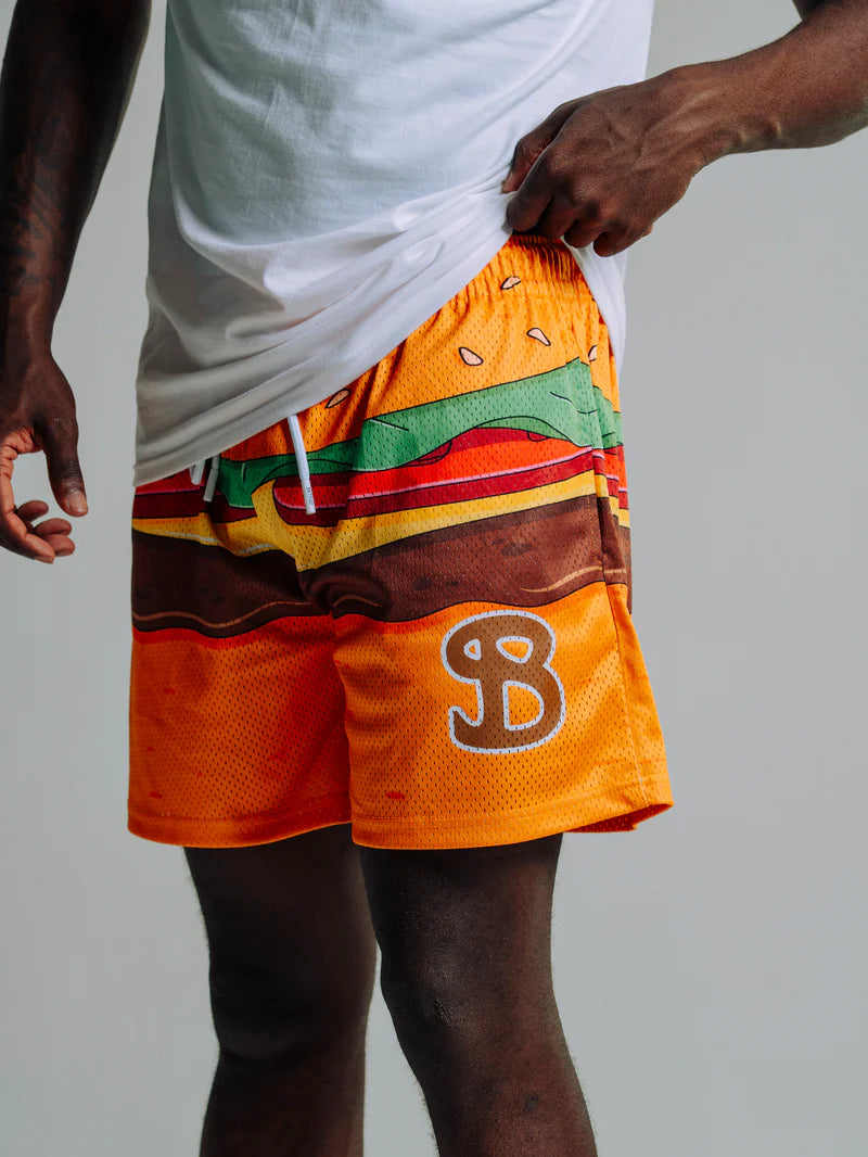 BUCKETSQUAD BURGER SHORTS