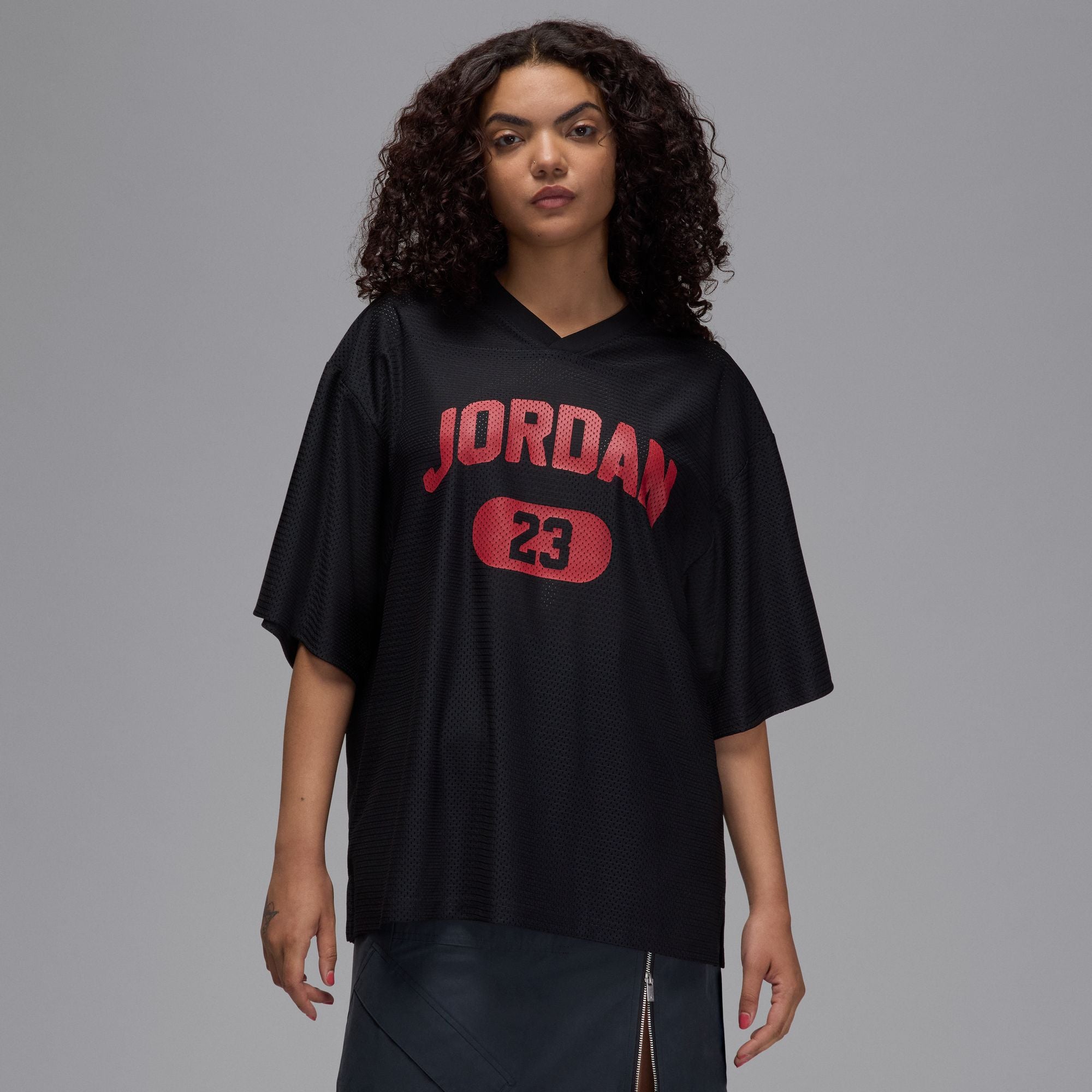 JORDAN W BRK SS MESH JRSY TOP