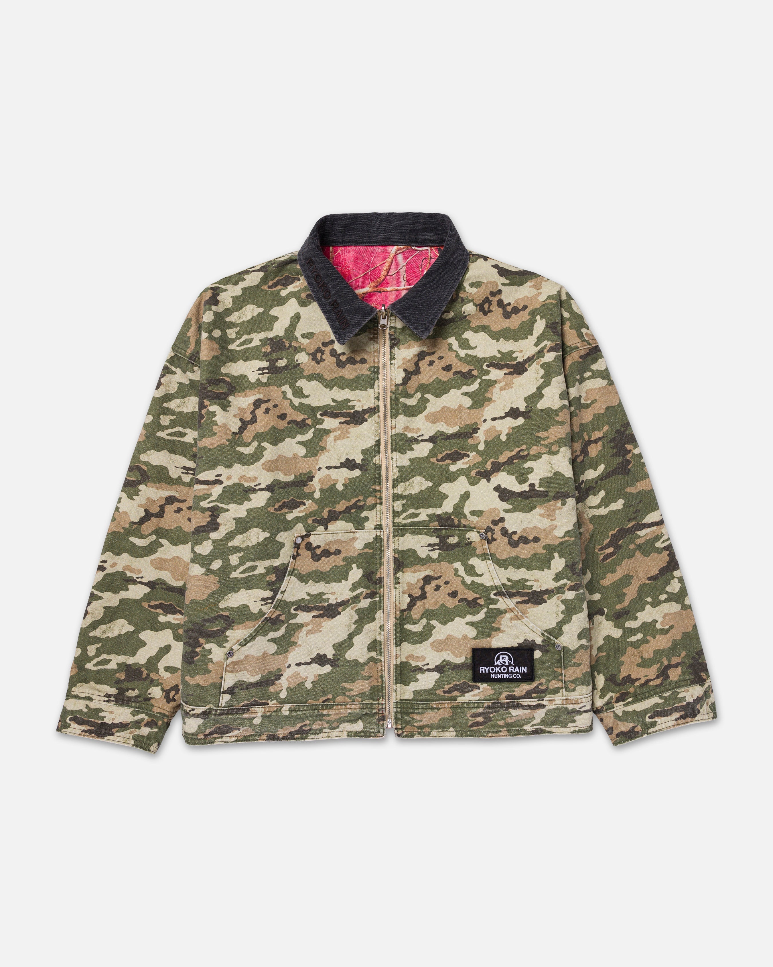 RYOKO RAIN REVERSIBLE DUCK WORK JACKET - CAMO