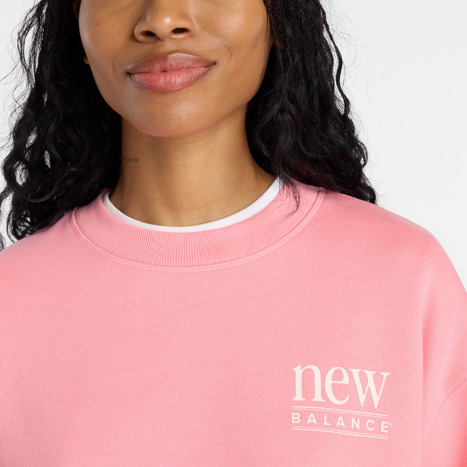 NEW BALANCE WOMENS REIMAGINED FLEECE CREW