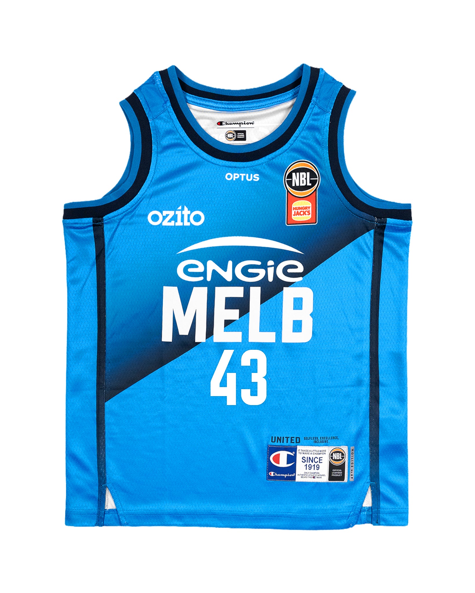 NBL MELBOURNE UNITED YOUTH ALTERNATE JERSEY - CHRIS GOULDING