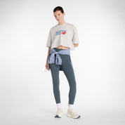 NEW BALANCE ATHLETICS PREMIUM CHEST LOGO CROPPED T-SHIRT- AHH