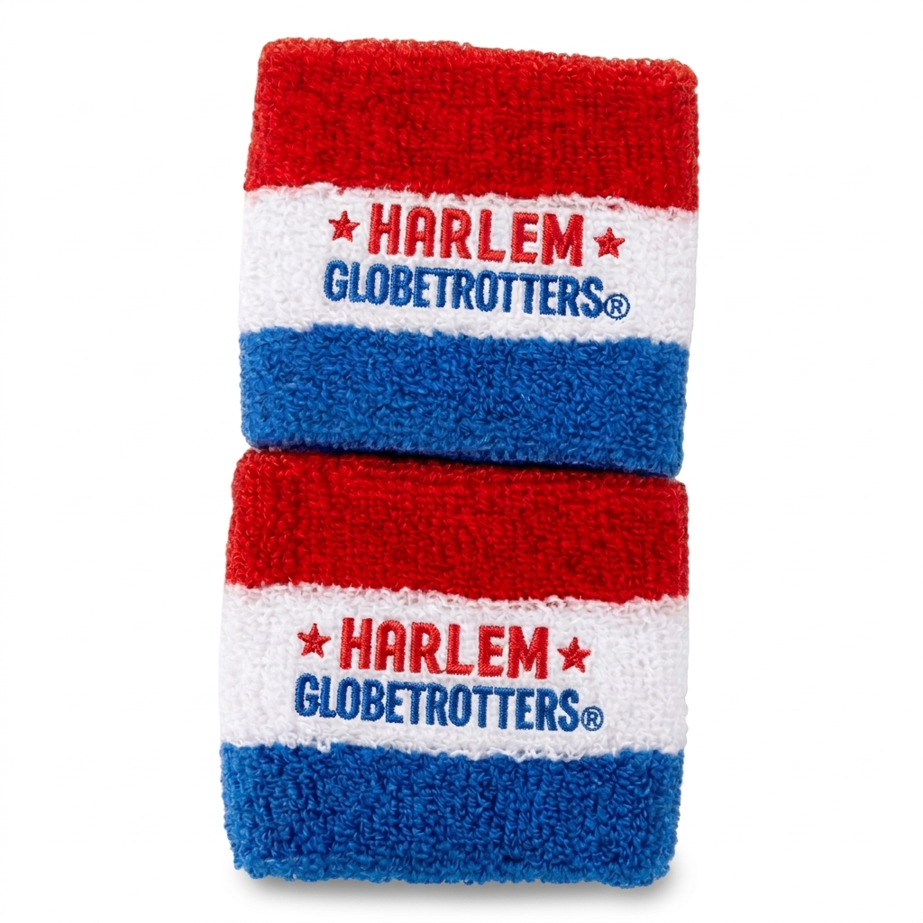 GLOBETROTTERS EMBROIDED WRISTBANDS