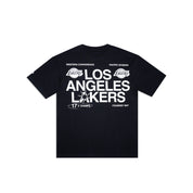NEW ERA TEE X CHAMP LOS ANGELES LAKERS BLK WHI
