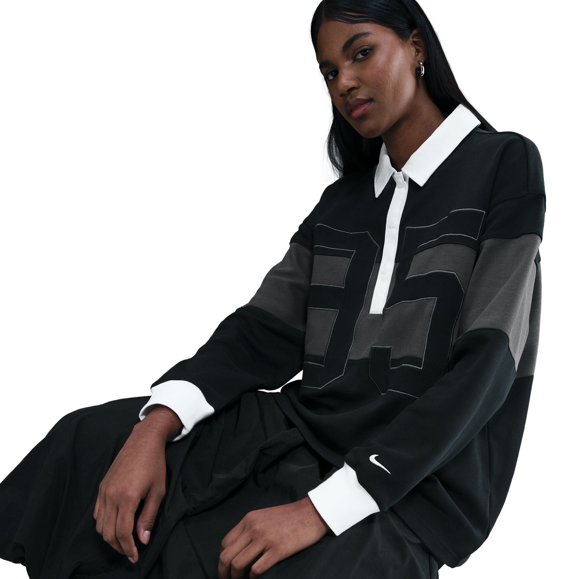 NIKE W NSW STREET LS GFX POLO