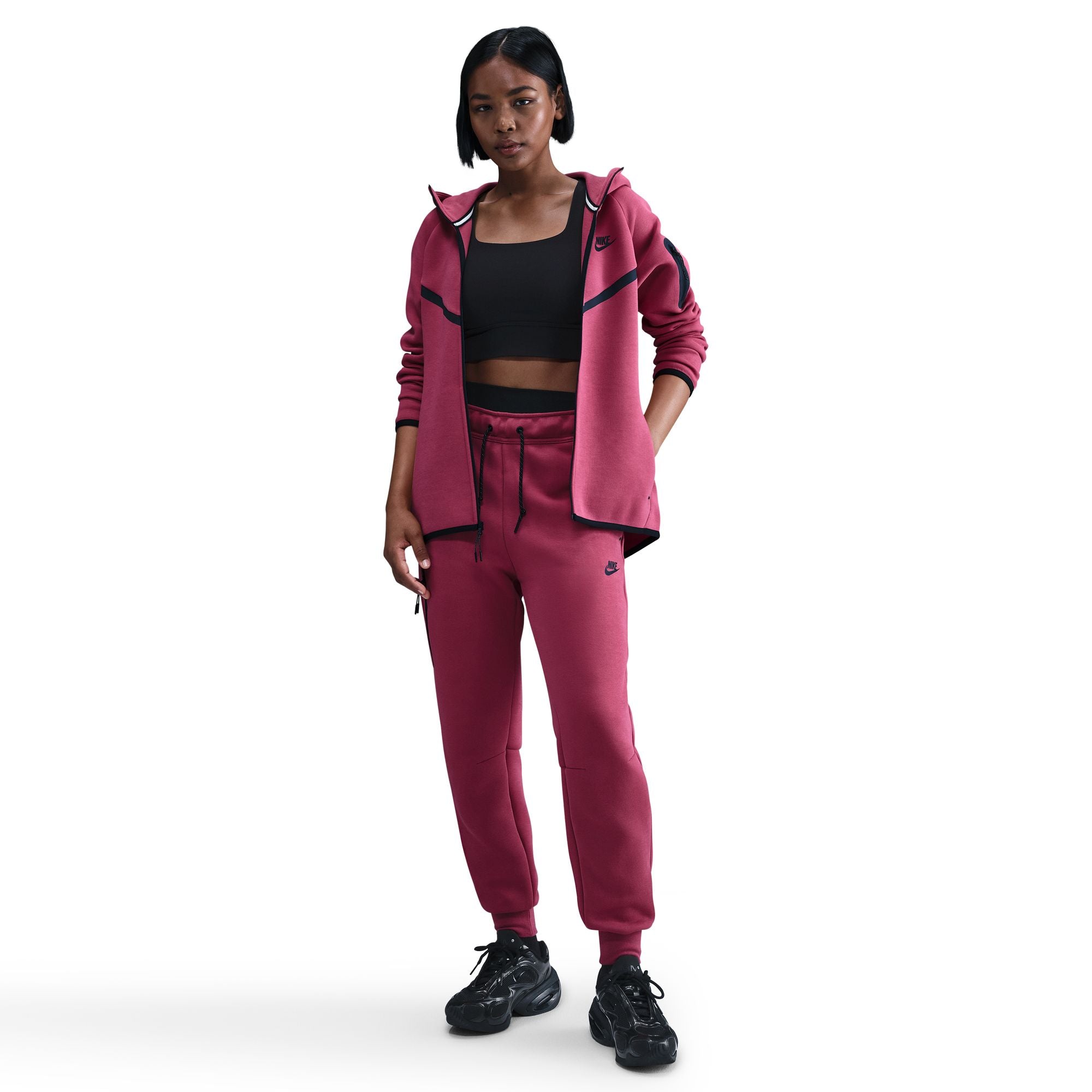 NIKE WOMENS TECH FLEECE FULL ZIP HOODIE