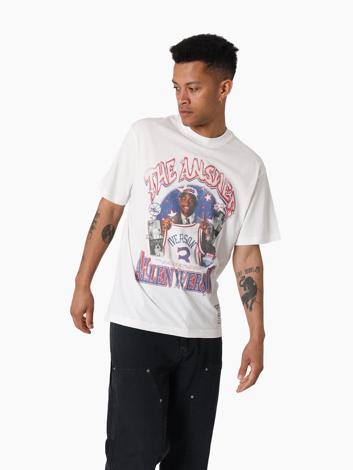 MITCHELL & NESS 76ERS STAR BURSTER TEE - IVERSON